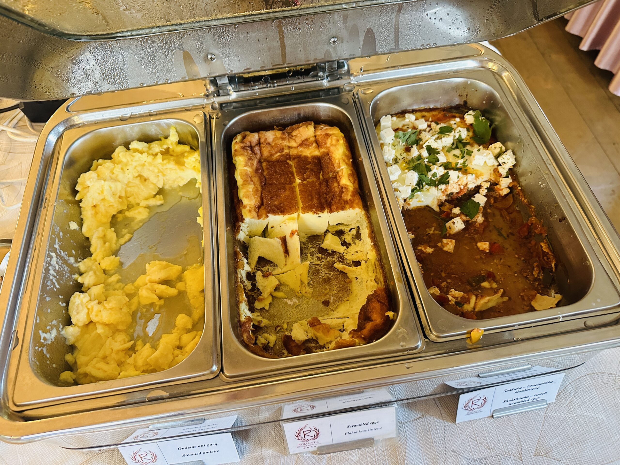 Pusryčiai viešbutyje Romantic Panevėžyje