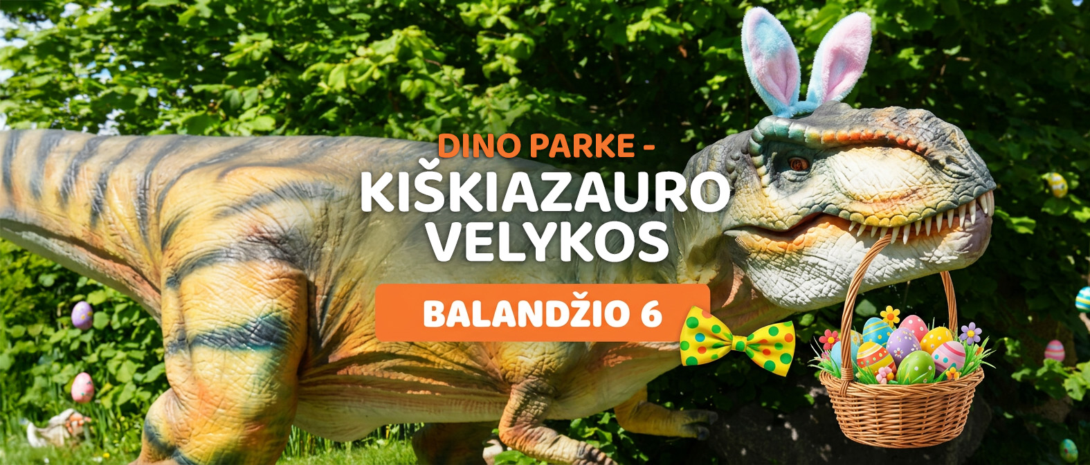 Velykos su vaikais Klaipėdoje Dino parke