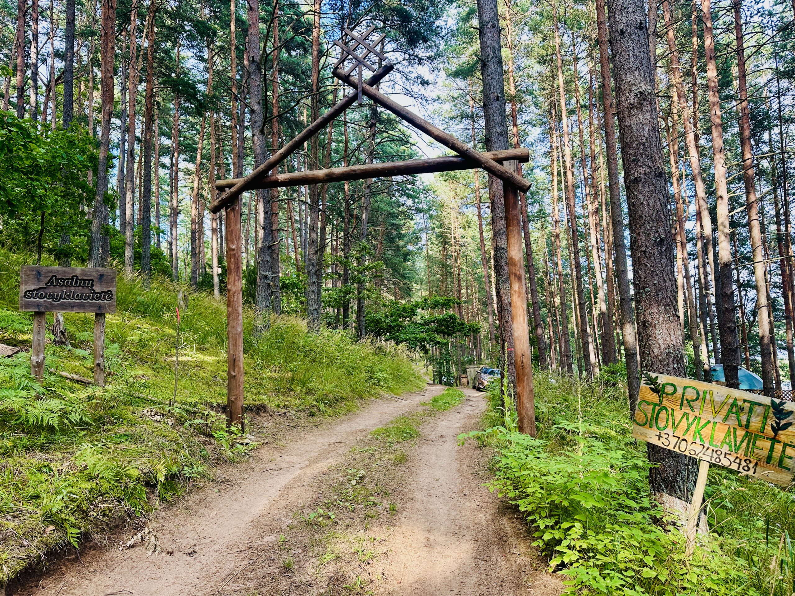 Stovyklavietės prie ežero