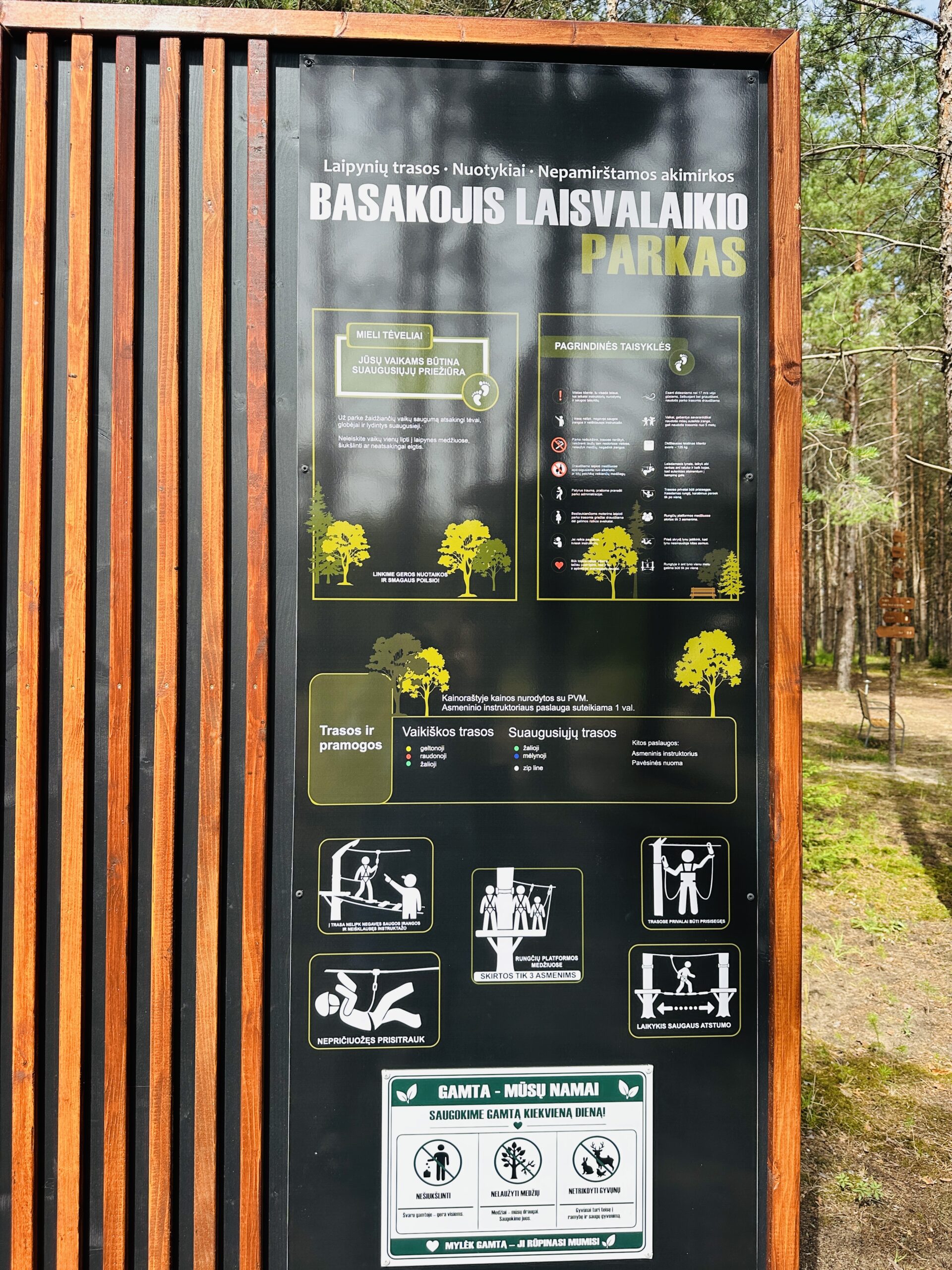 Basakojo pramogų parkas Pasvalio rajone