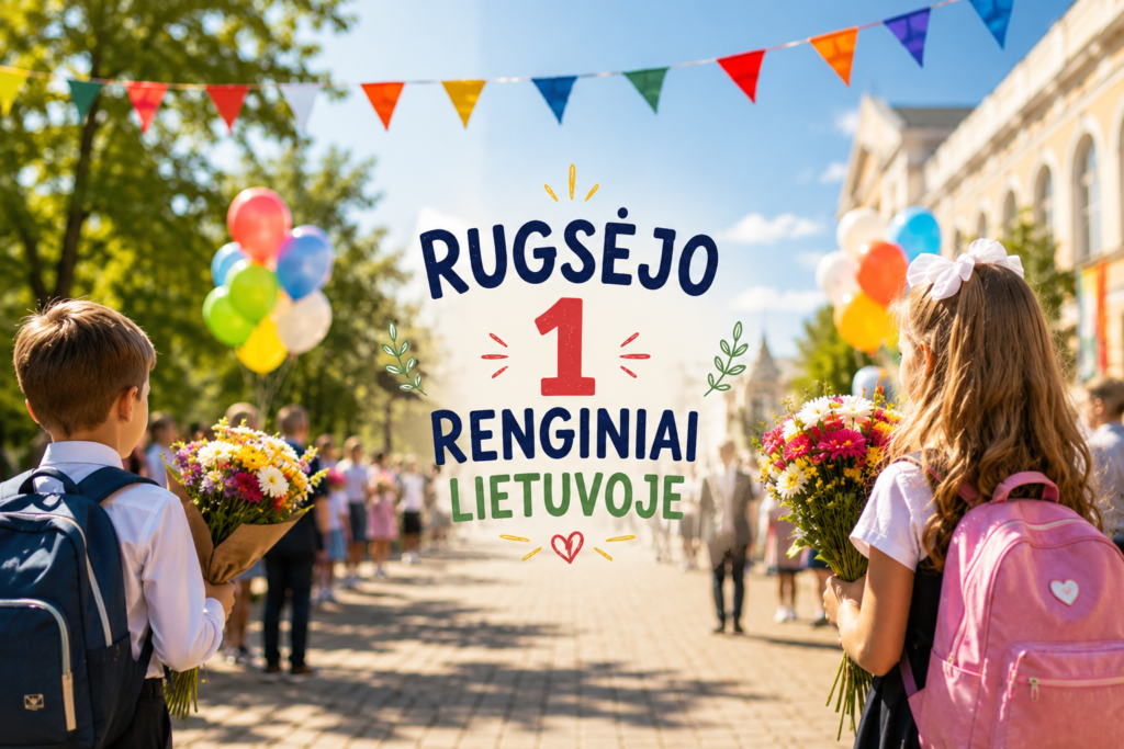 Renginiai Lietuvoje Rugsėjo 1-ąją 2026