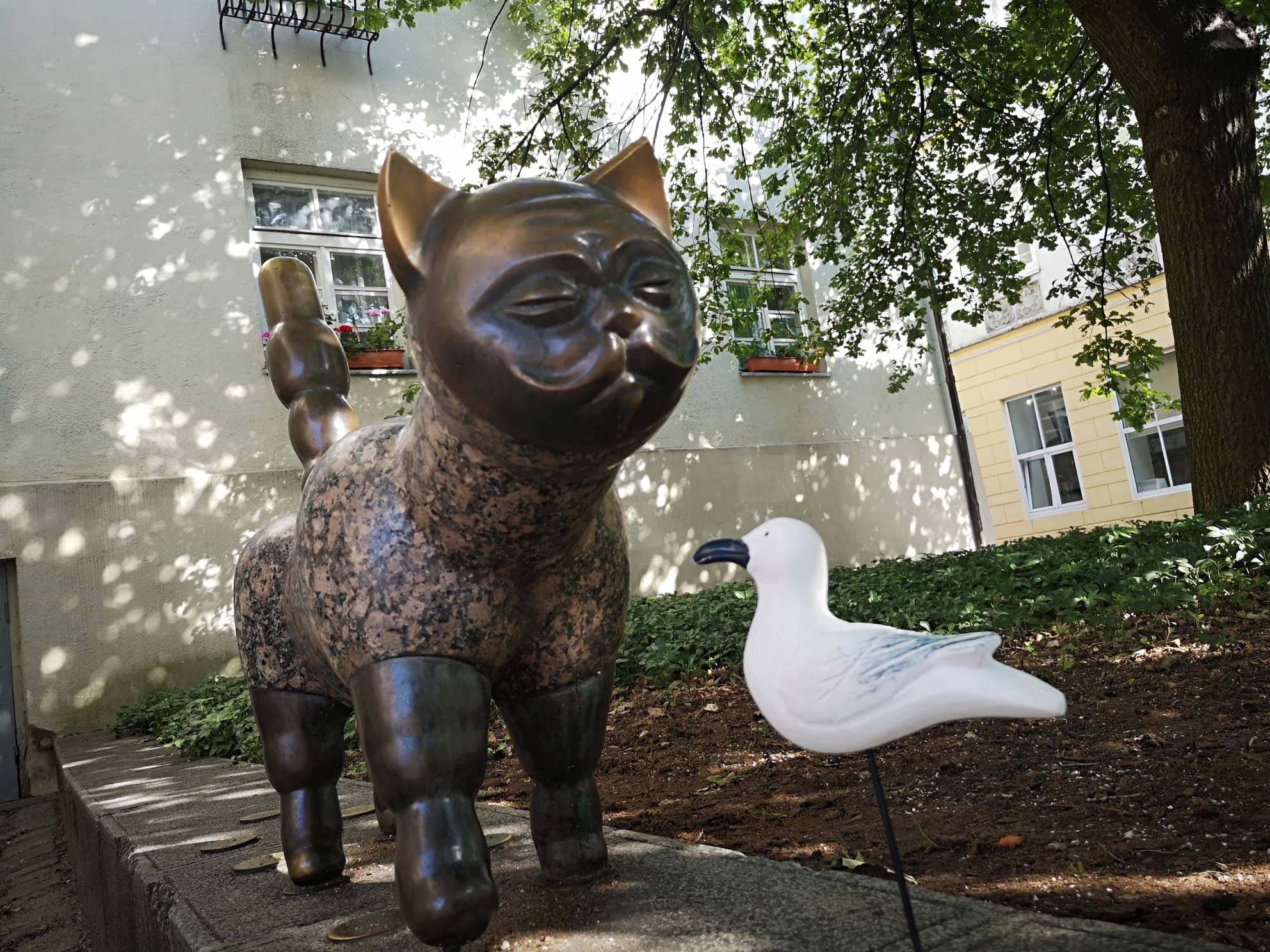 Skulptūra Katinas džentelmenas Klaipėdoje