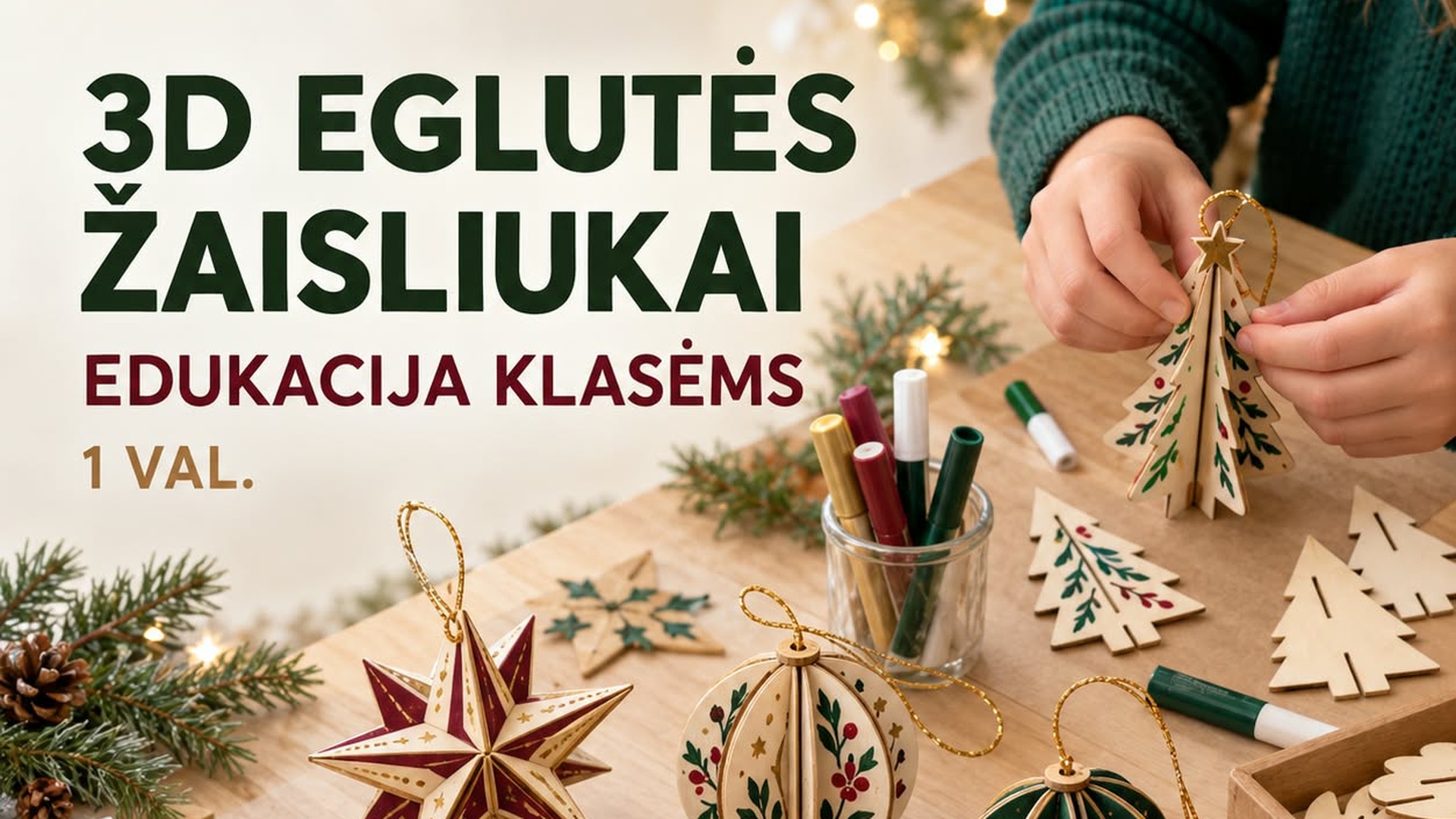 Kalėdinės edukacijos Gintarinėje krantinėje Klaipėdoje