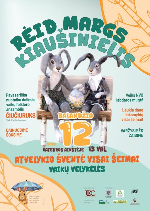 Vaikų Velykėlės 2026: renginiai vaikams ir šeimoms Lietuvoje