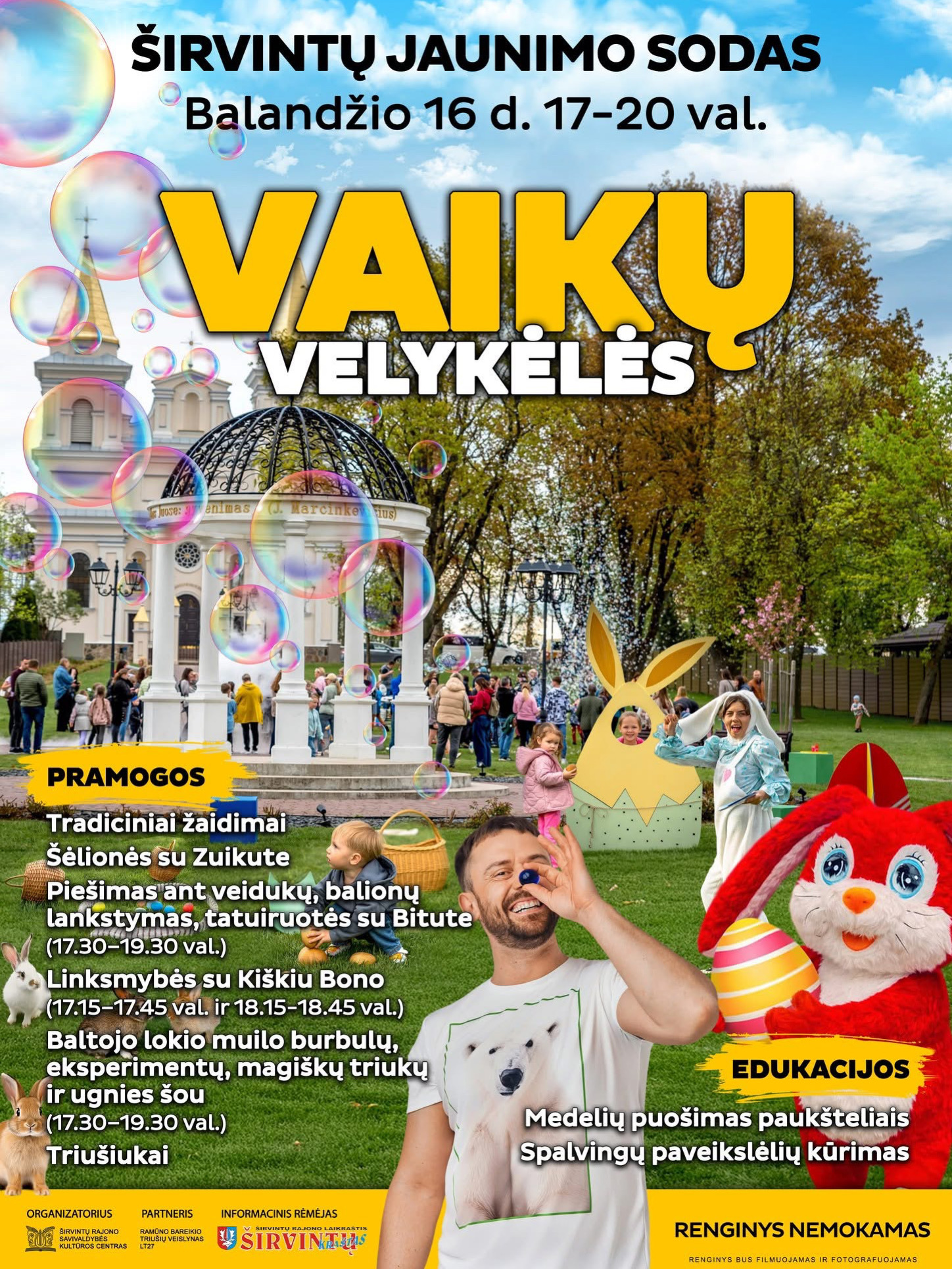 Vaikų Velykėlės Širvintų jaunimo sode 