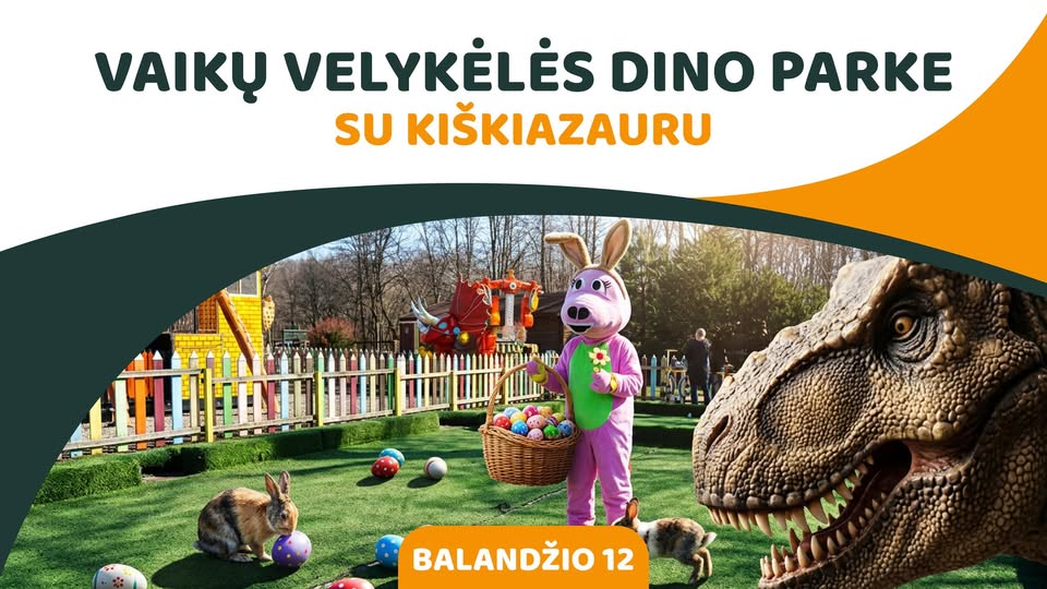 Vaikų Velykėlės Dino parke