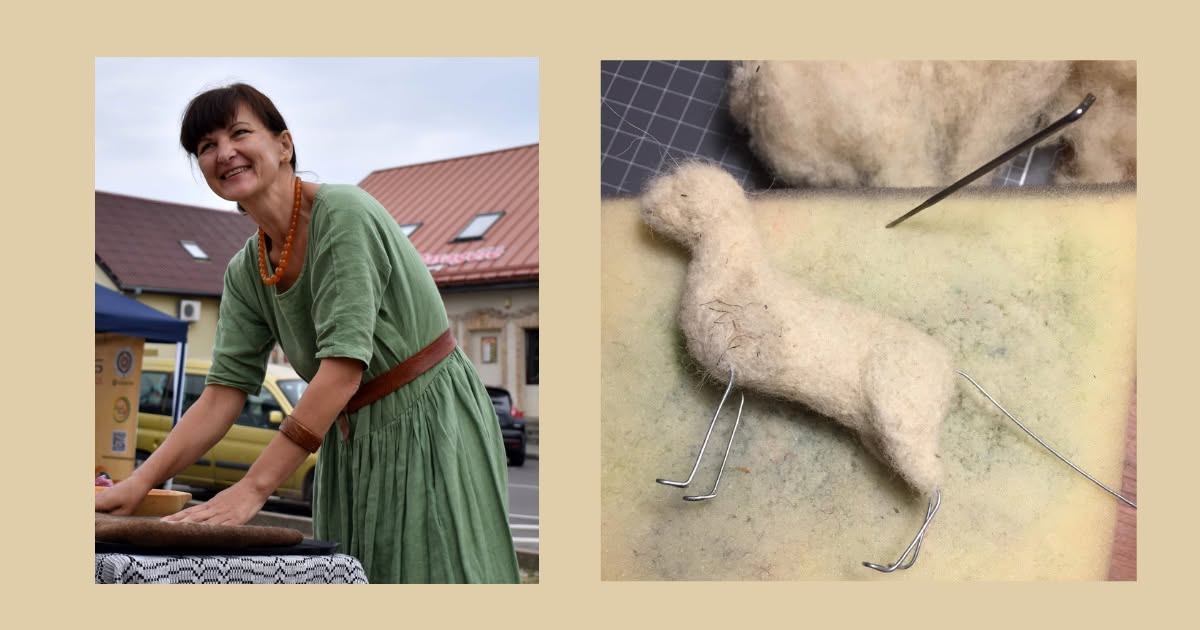 Vilnos vėlimas (Žaslių kultūros centro ir tradicinių amatų centro nuotr.)