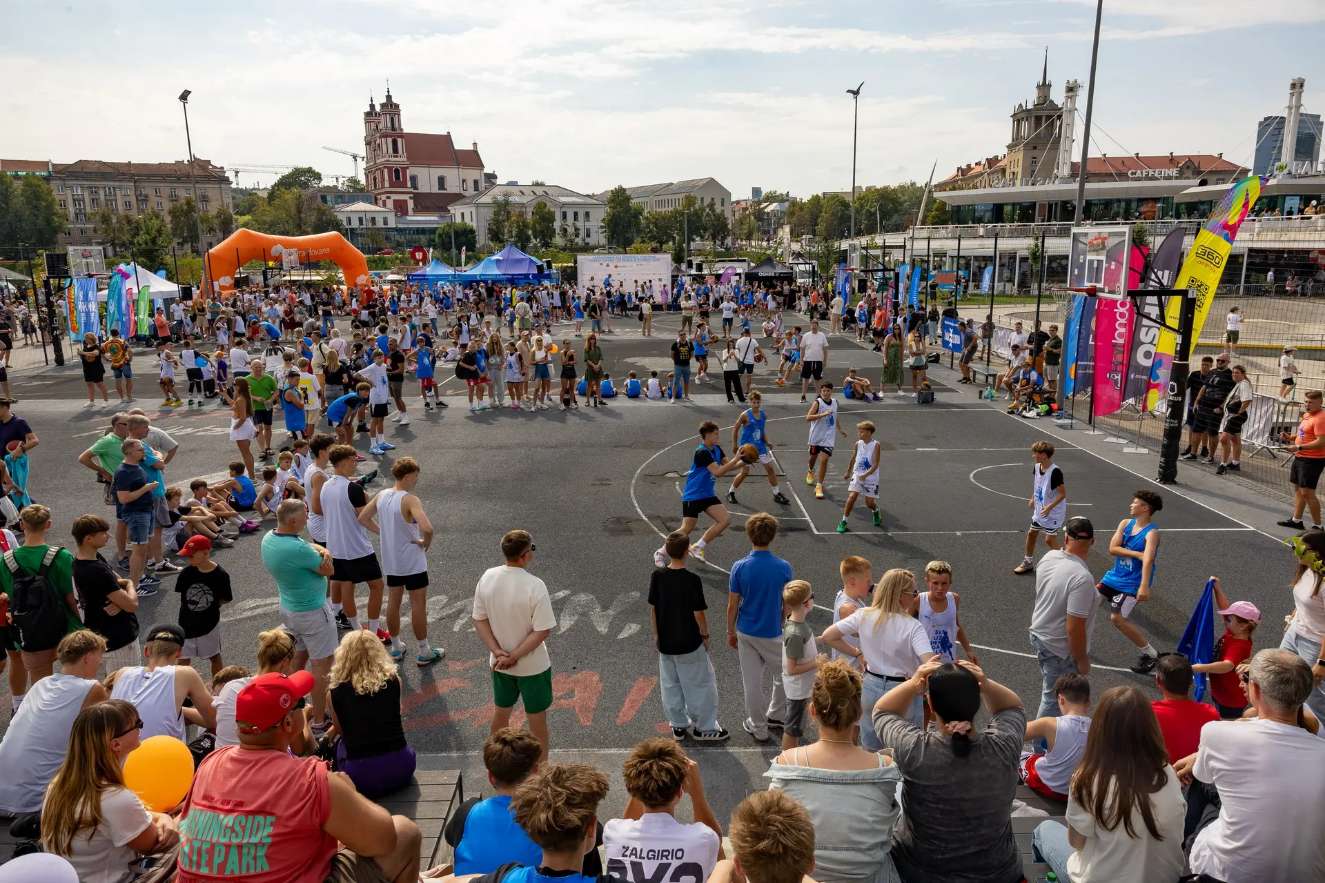 Sportiniai iššūkiai Upės festivalyje (Vilniaus savivaldybės nuotr.)