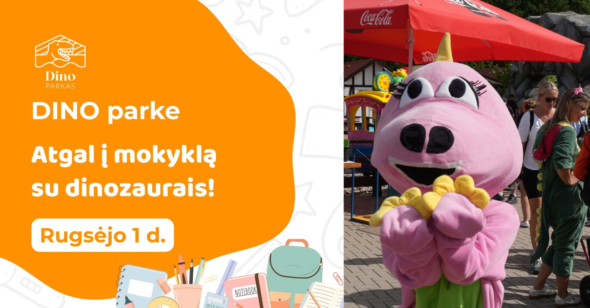 Rugsėjo 1-oji Dino parke 2026