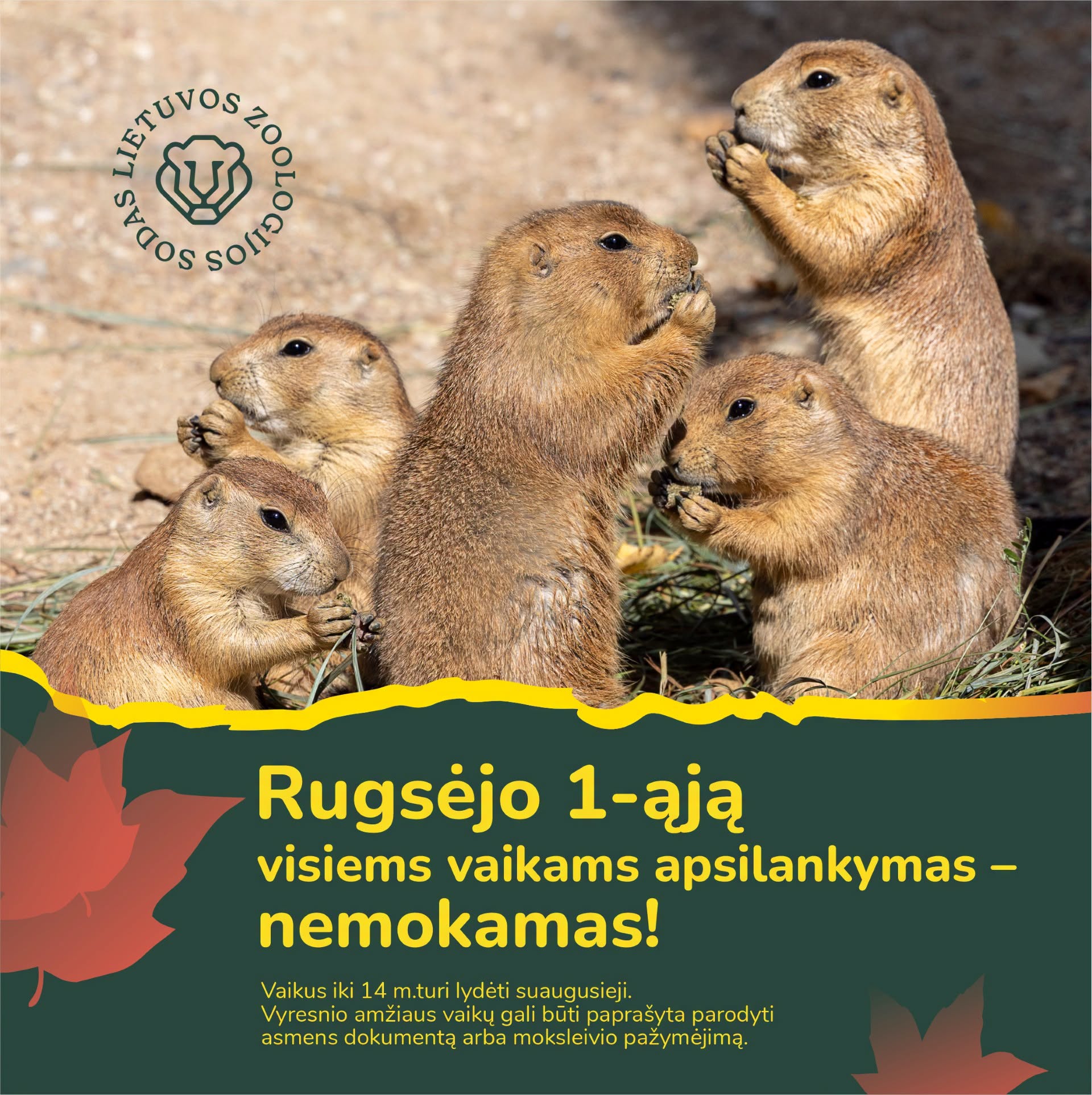 ​Rugsėjo 1-oji Lietuvos zoologijos sode 2026