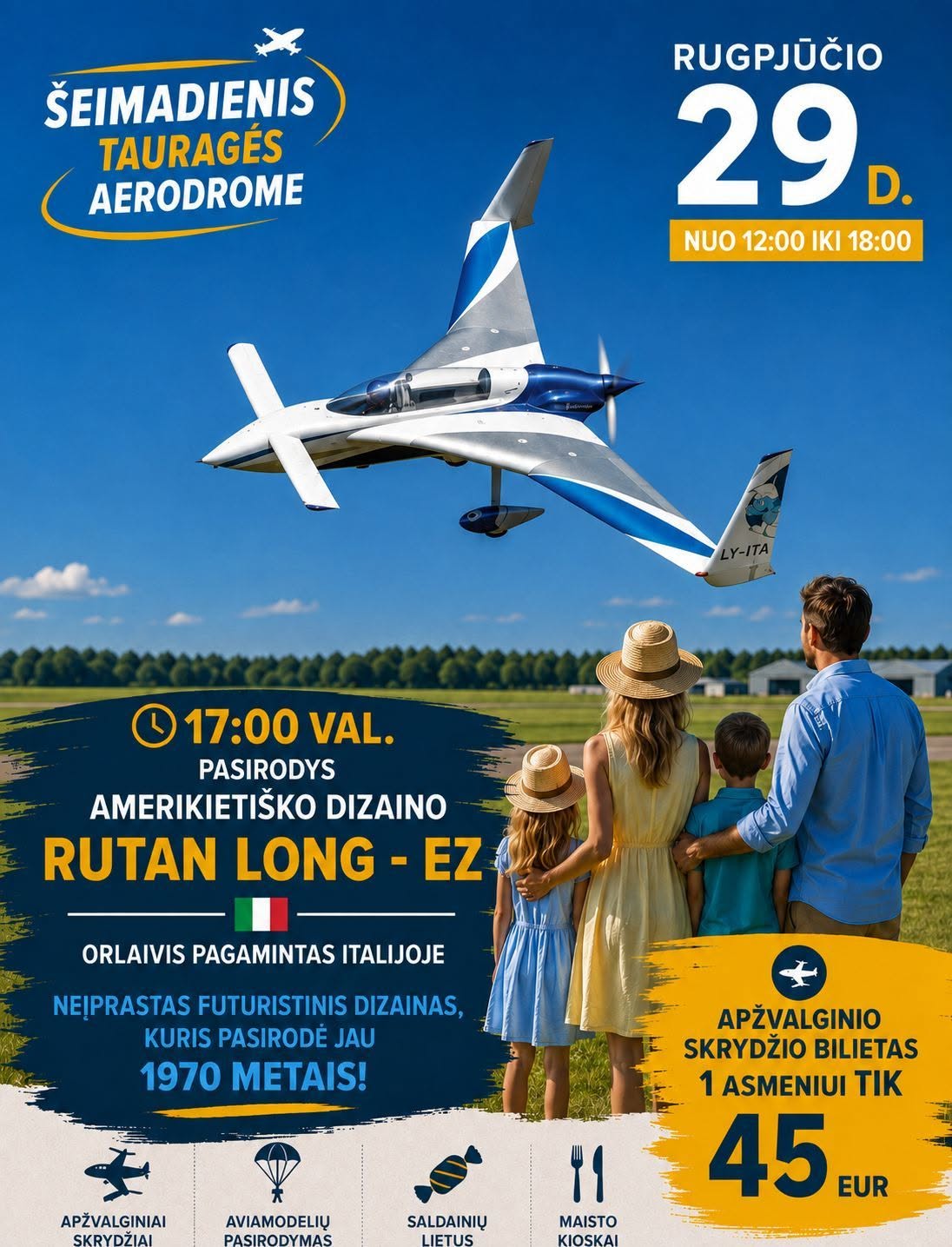 Šeimadienis Tauragės aerodrome