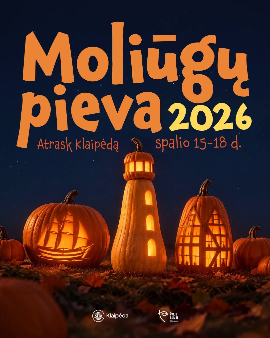 ​„Moliūgų pieva“ 2026 Klaipėdoje. (Siaubo parkai ir moliūgų šventės 2026)