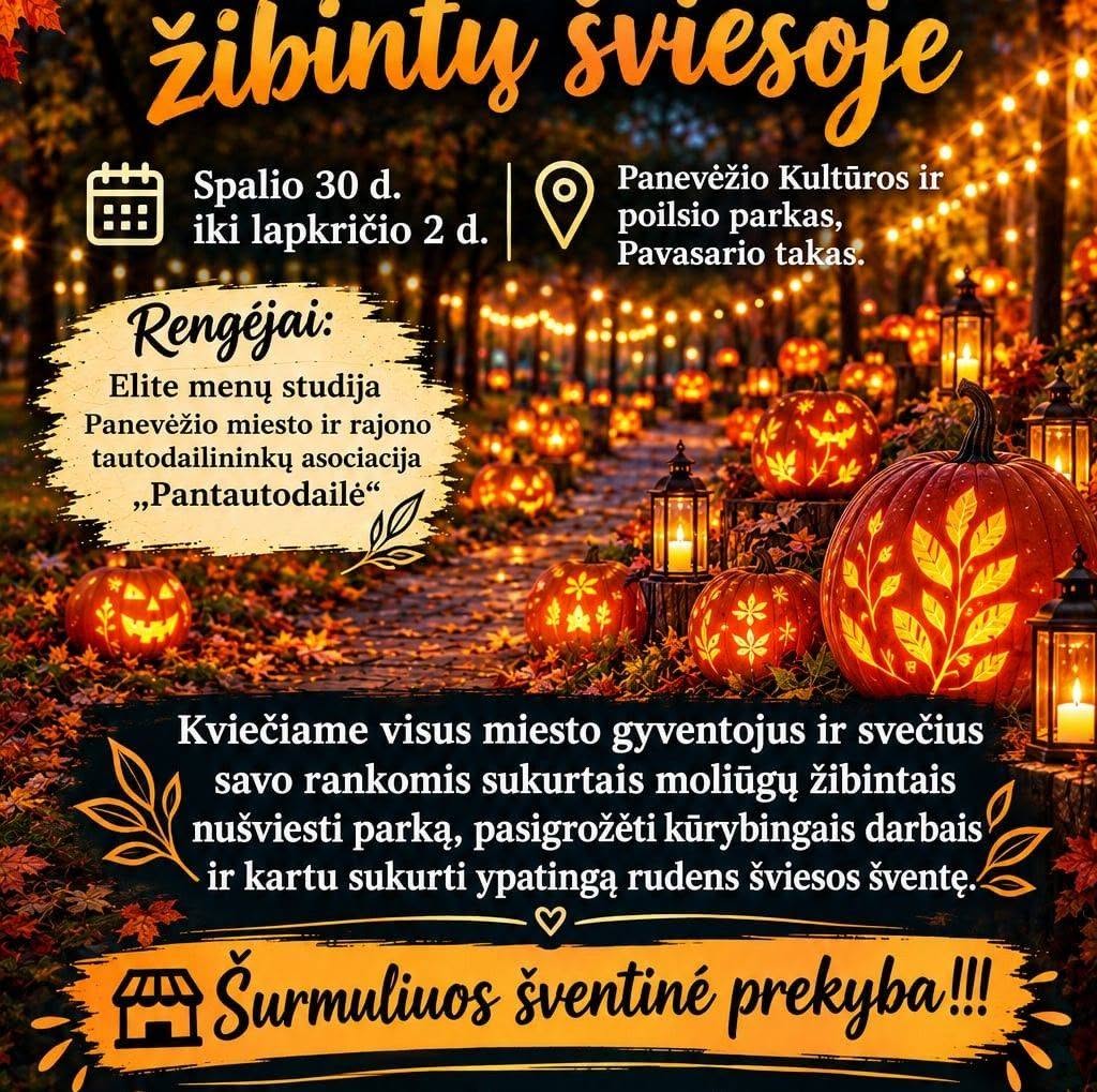 Moliūgų žibintų šventė Panevėžyje