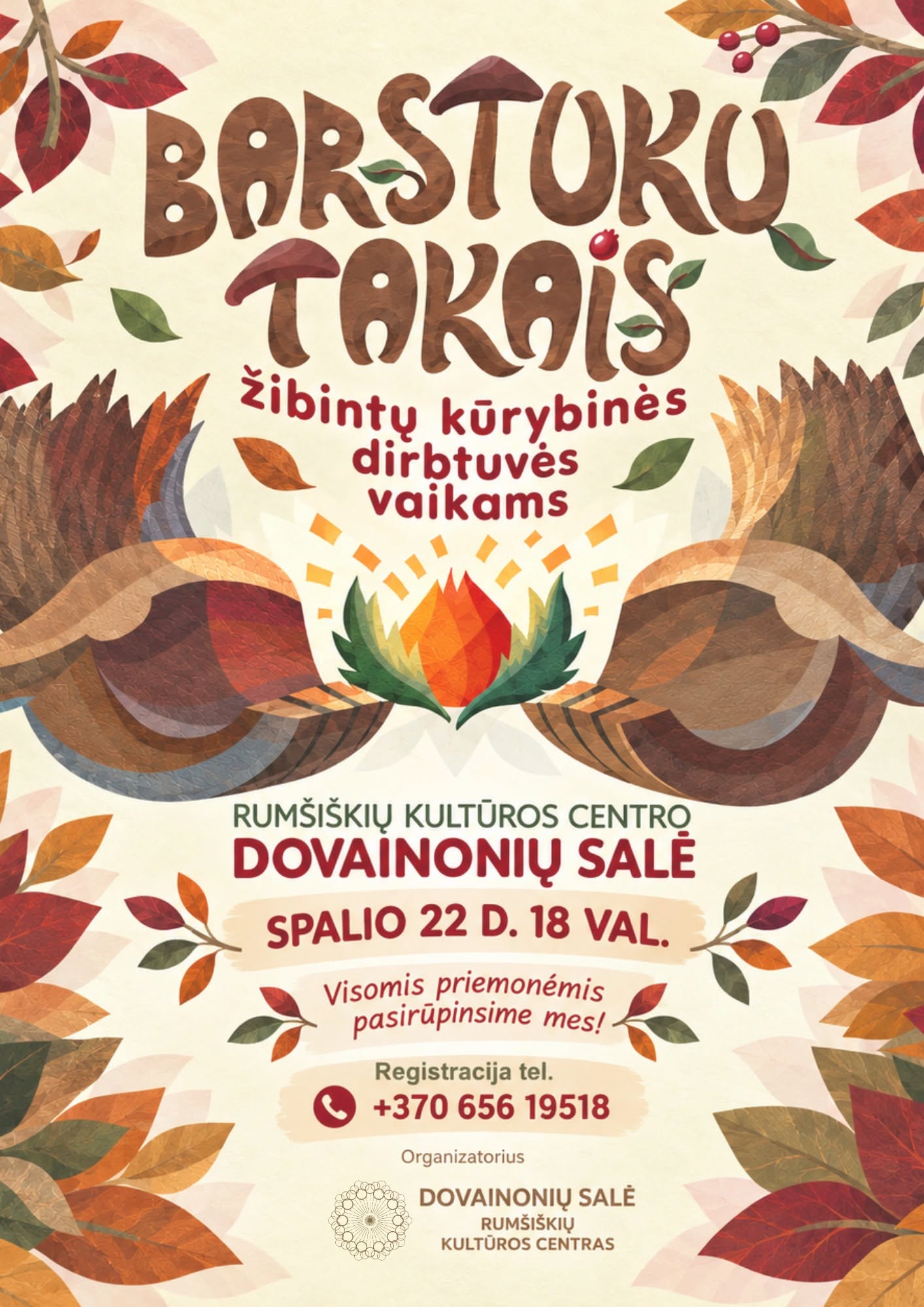 Žibintų kūrybinės dirbtuvės vaikams „Barstukų takais“
