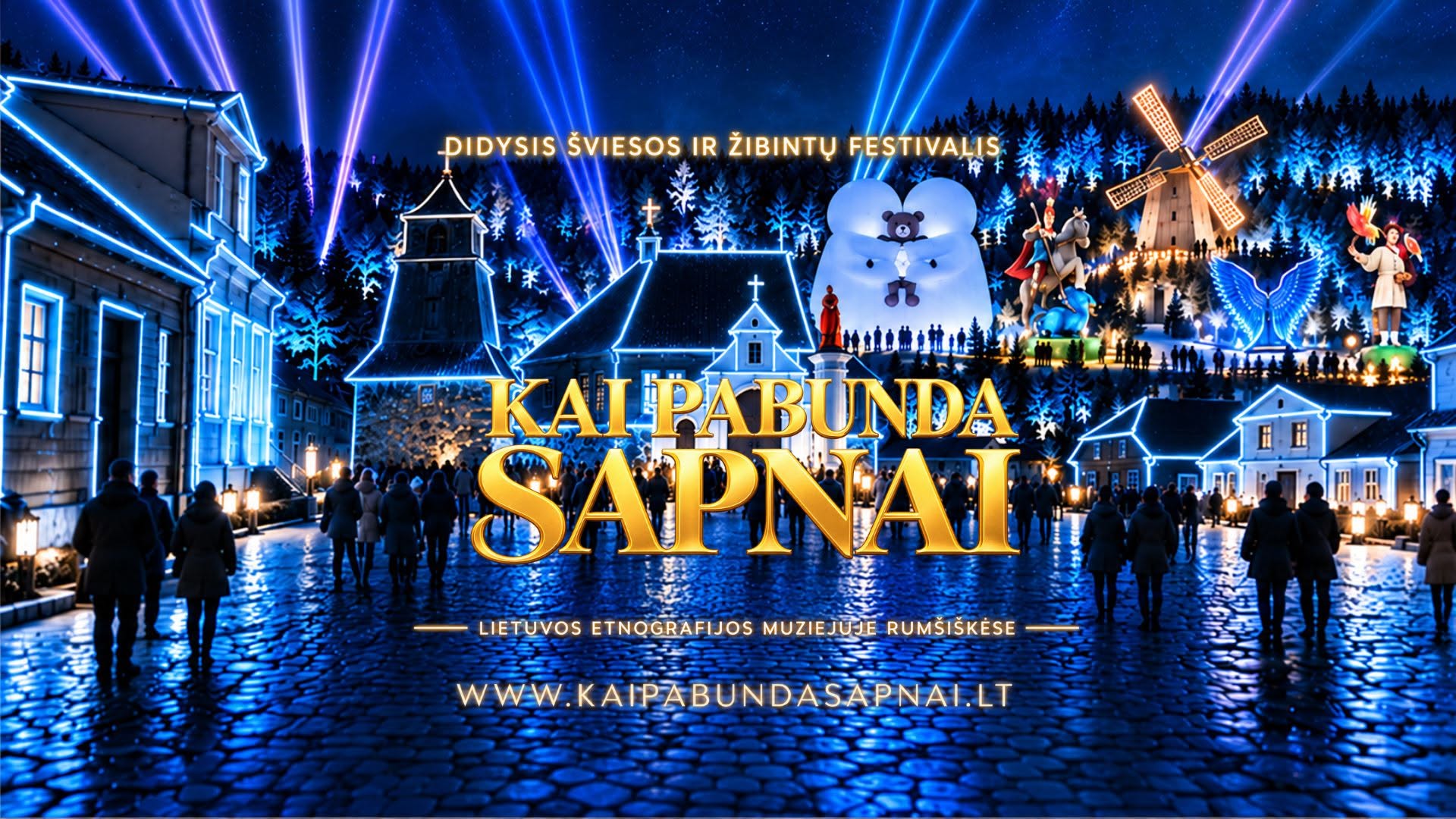 Didysis šviesos ir žibintų festivali Rumšiškėse „Kai pabunda sapnai“