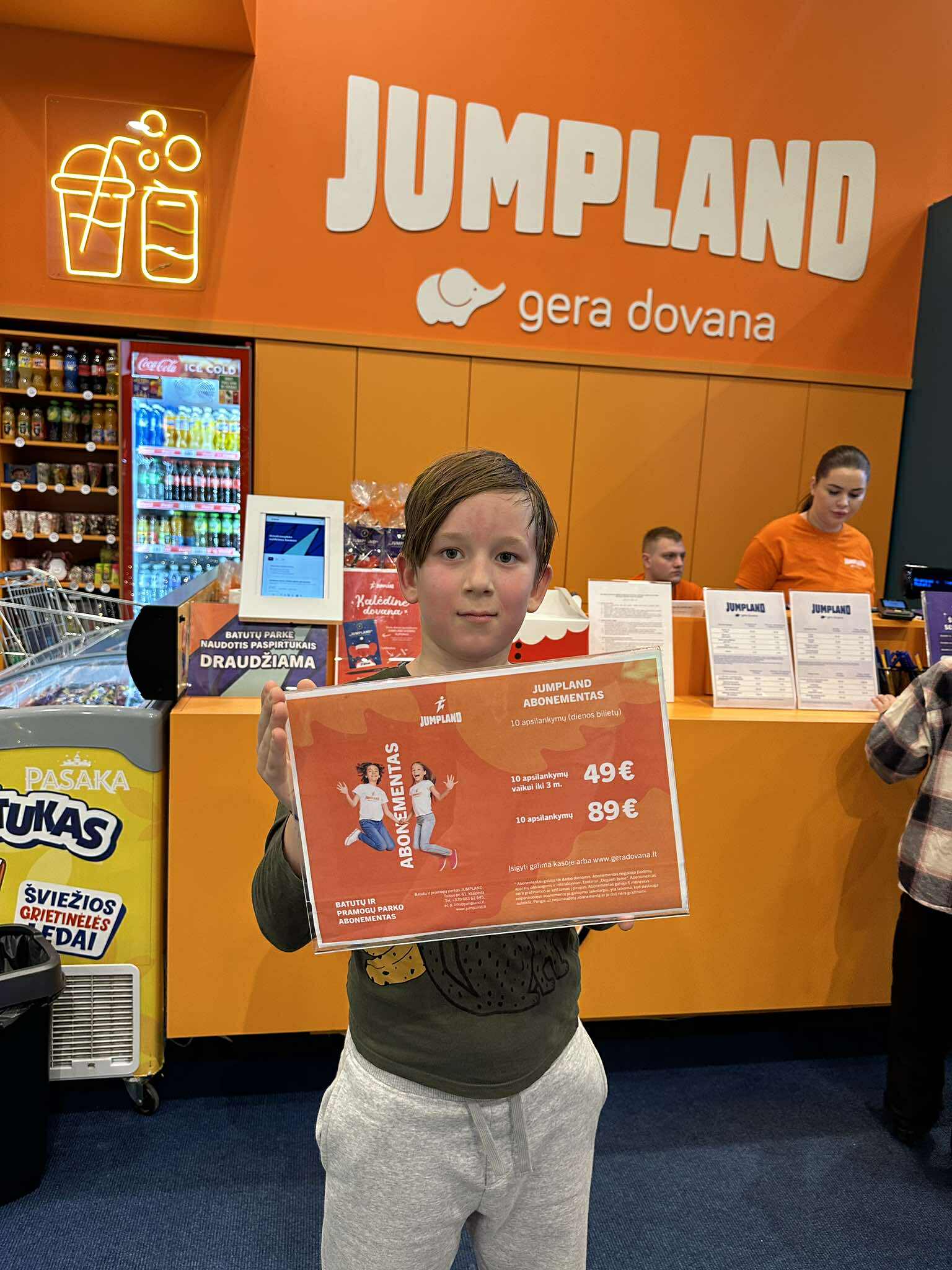 Metiniai abonementai - dovana sau ir šeimai. Jumpland abonementas