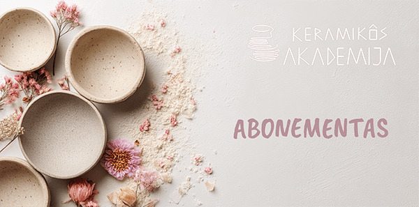 Keramikos akademijos abonementas