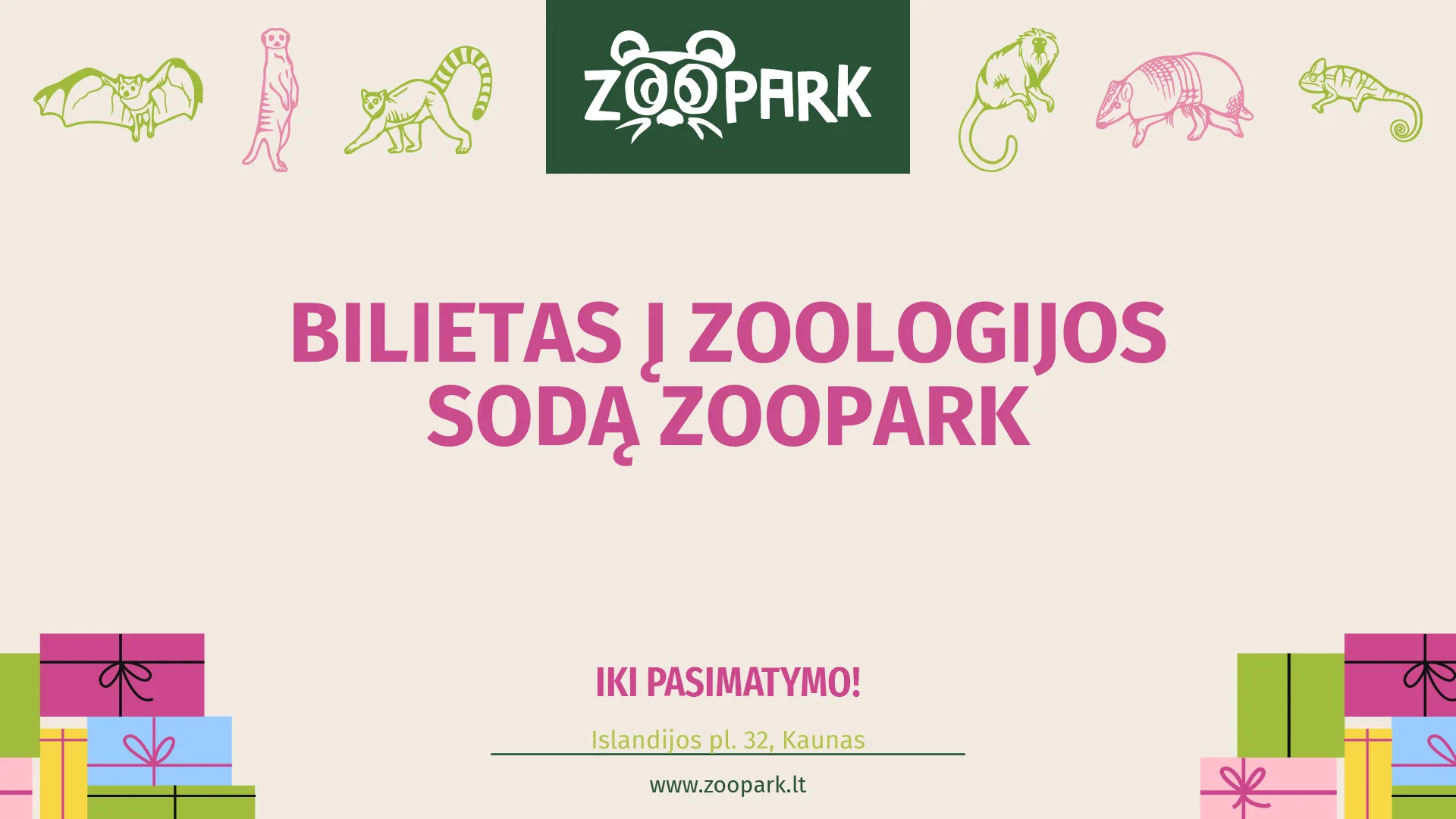 Zoopark Kaunas abonementas