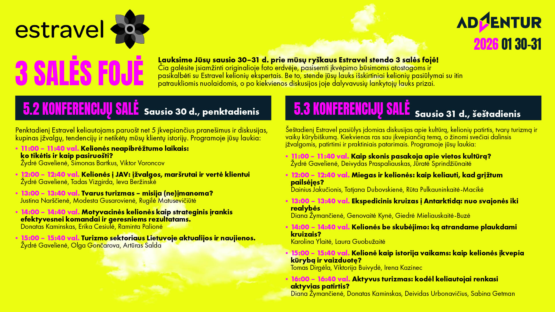 Adventur 2026 programa