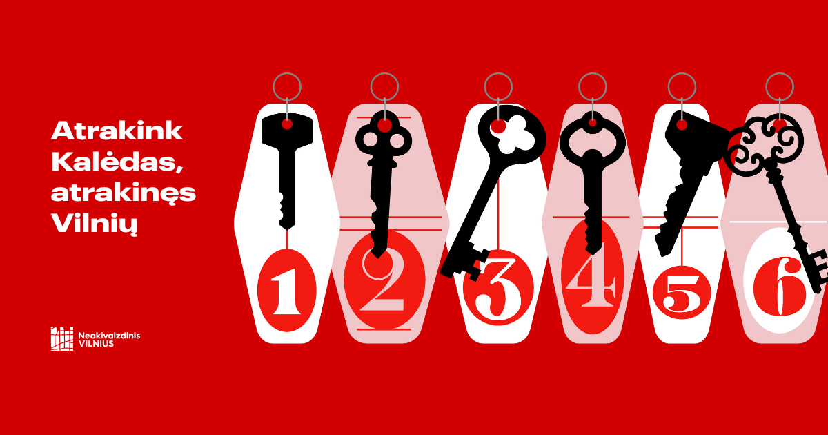 Neakivaizdinio Vilniaus raktai: atrakink Kalėdas, atrakinęs Vilnių