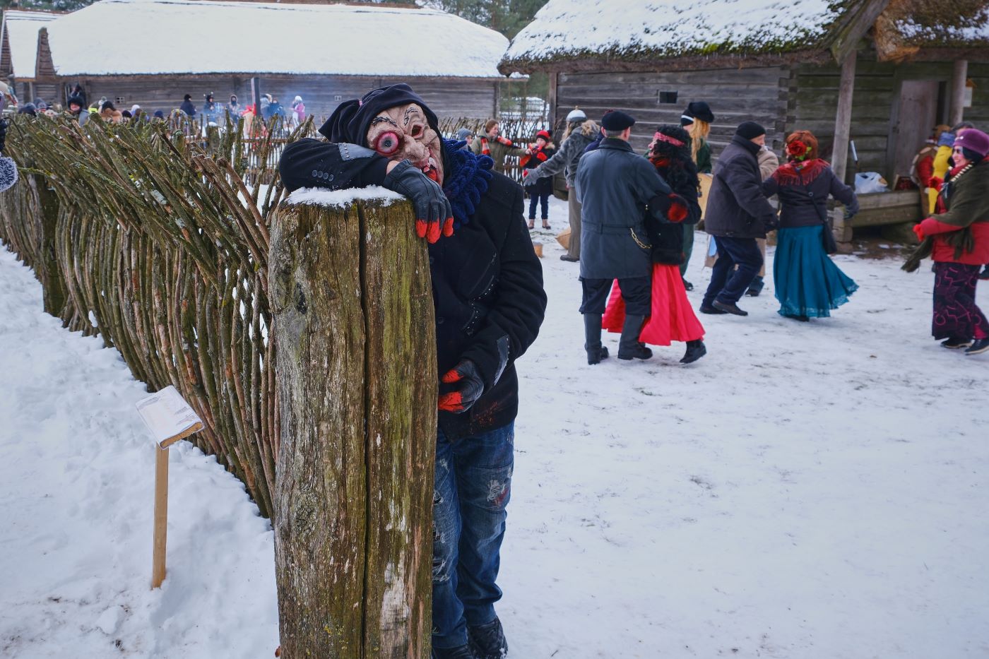 Užgavėnės Kleboniškių muziejuje (nuotr. Augustės Labenskytės)