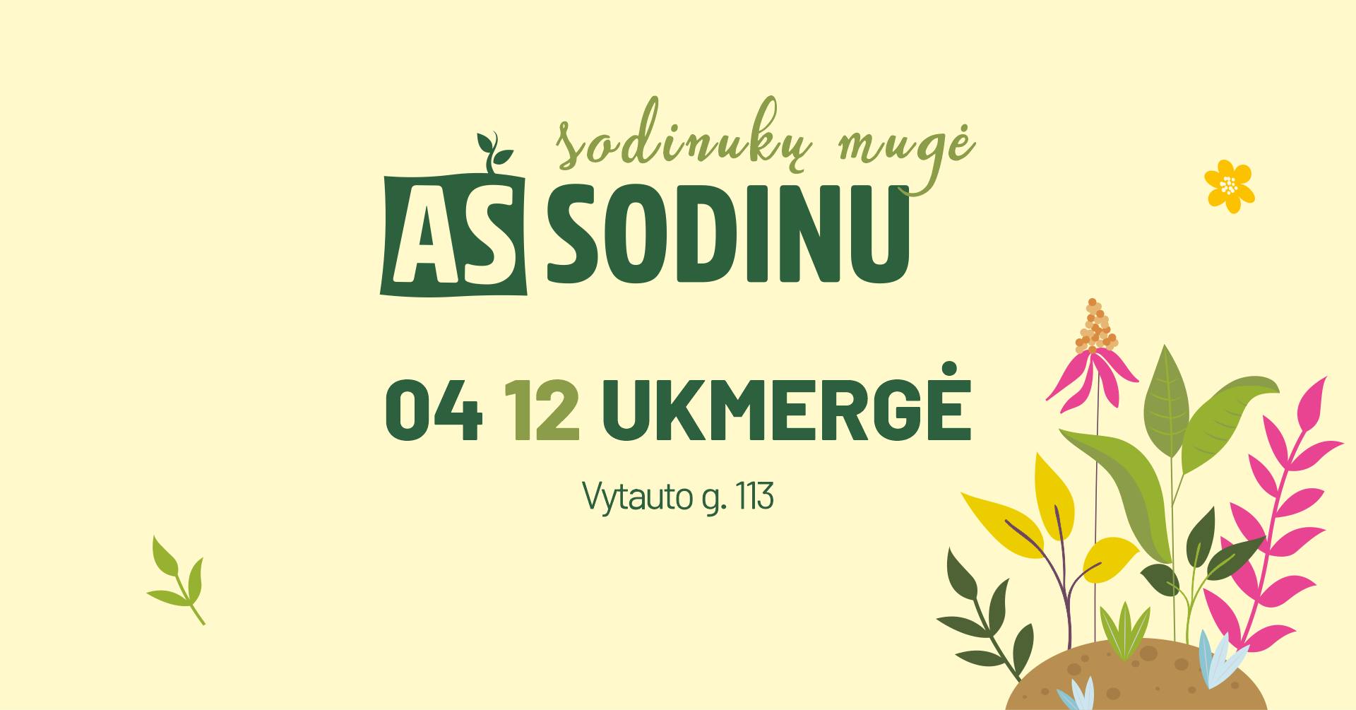 Sodinukų mugė „Aš sodinu“ Ukmergėje