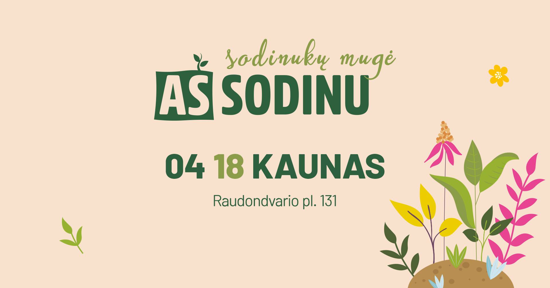 Sodinukų mugė „Aš sodinu“ Kaune