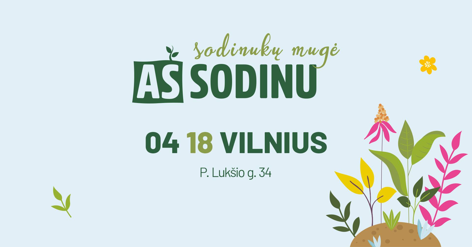 Sodinukų mugė „Aš sodinu“ Vilniuje