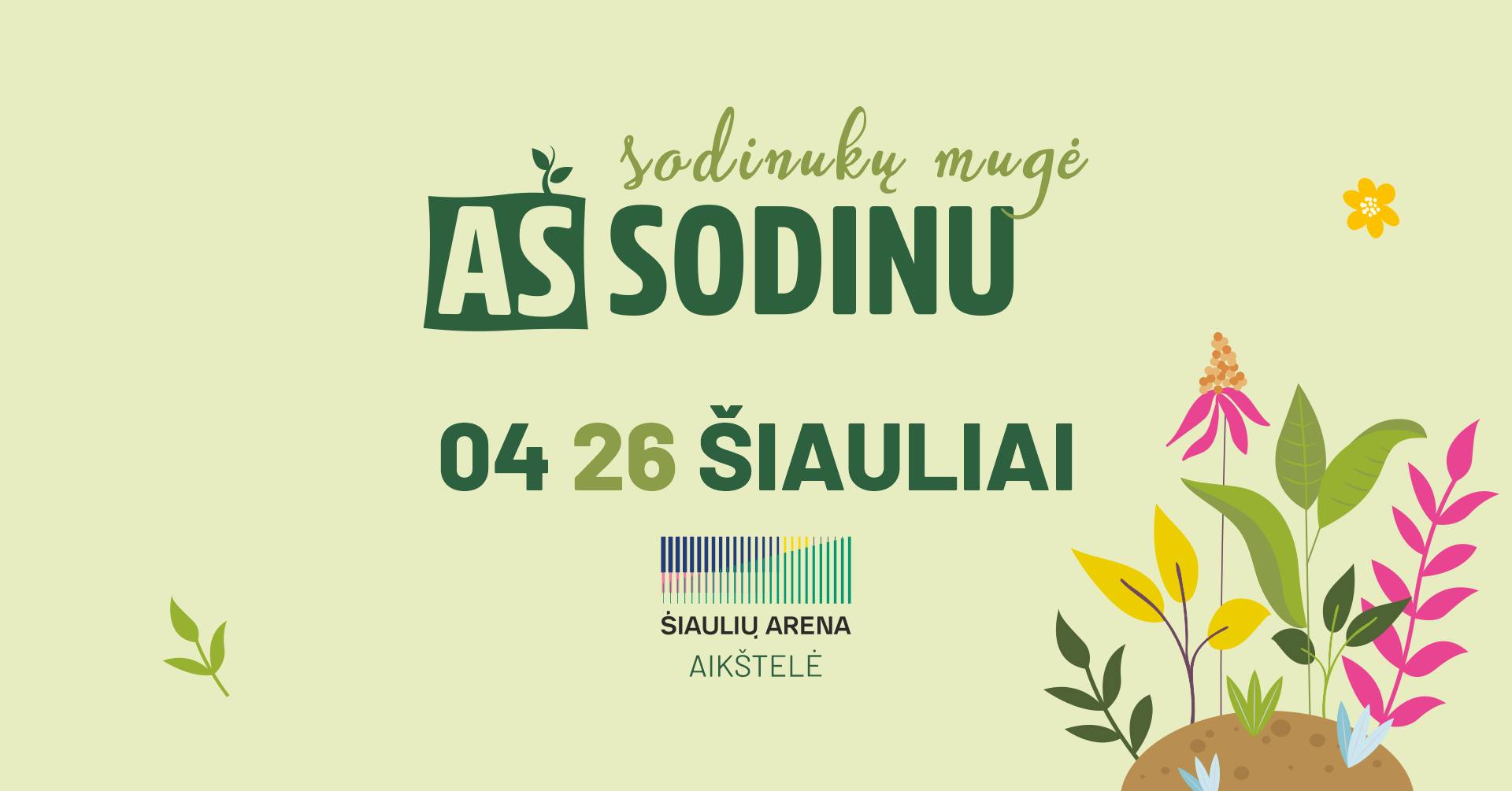 Sodinukų mugė „Aš sodinu“ Šiauliuose