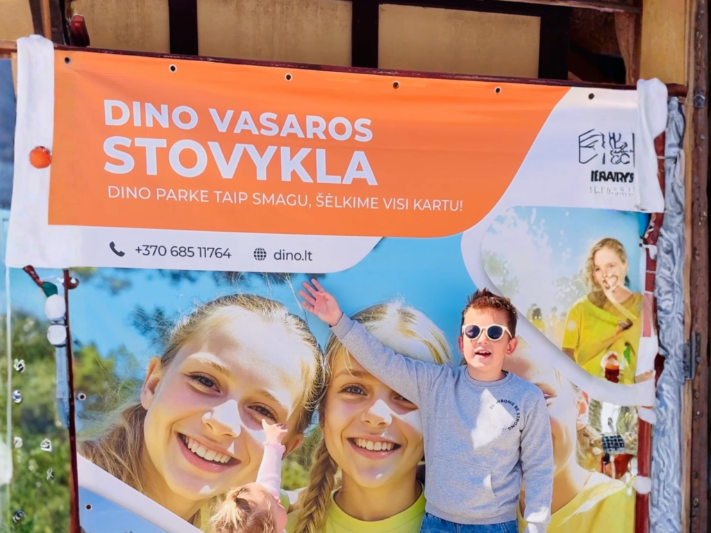 Dino parko vasaros stovyklos 2026: aktyvūs nuotykiai ir pramogos vaikams