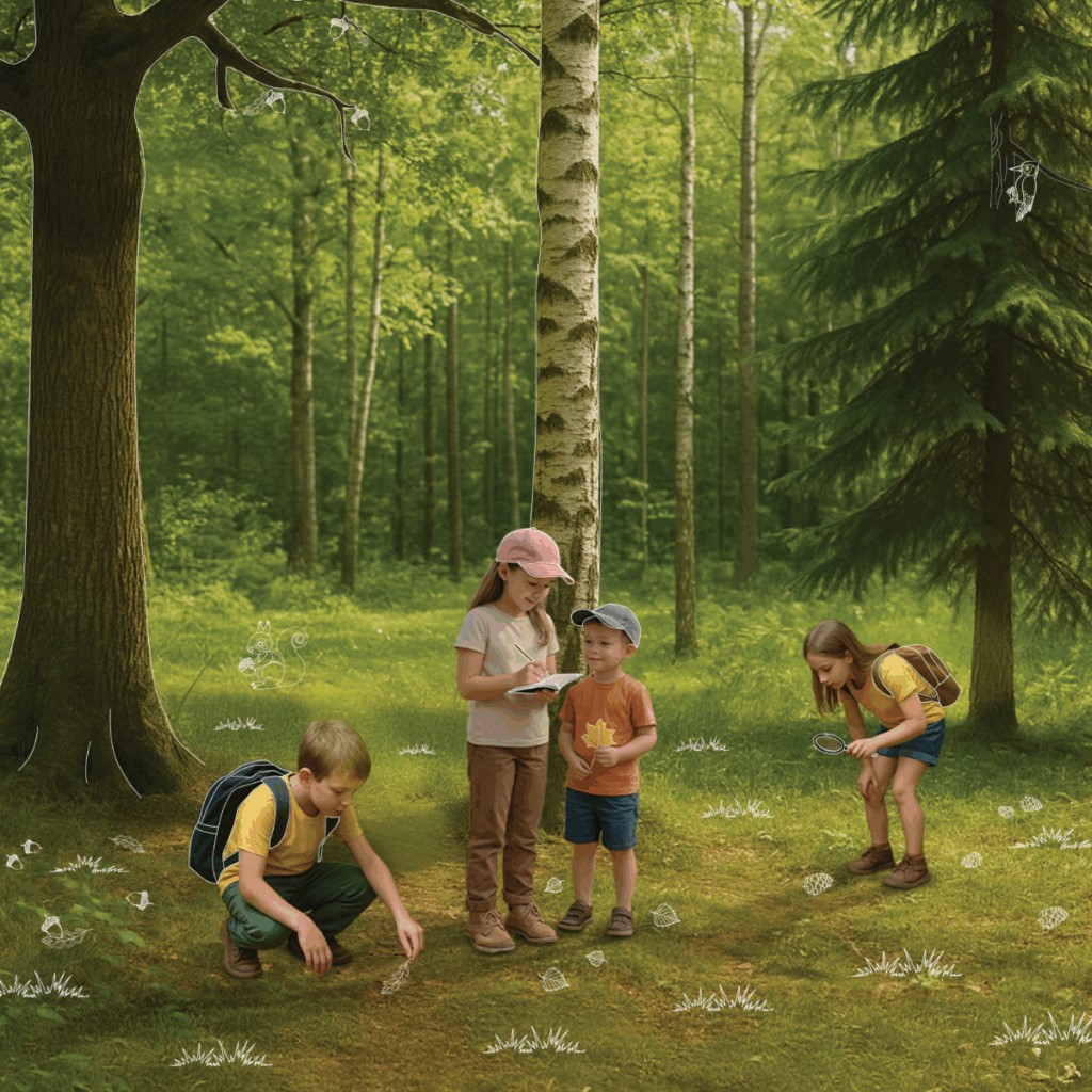 CurioCity edukacija „PAŽINK Lietuvos medžius - PATIRK miško maudynes“