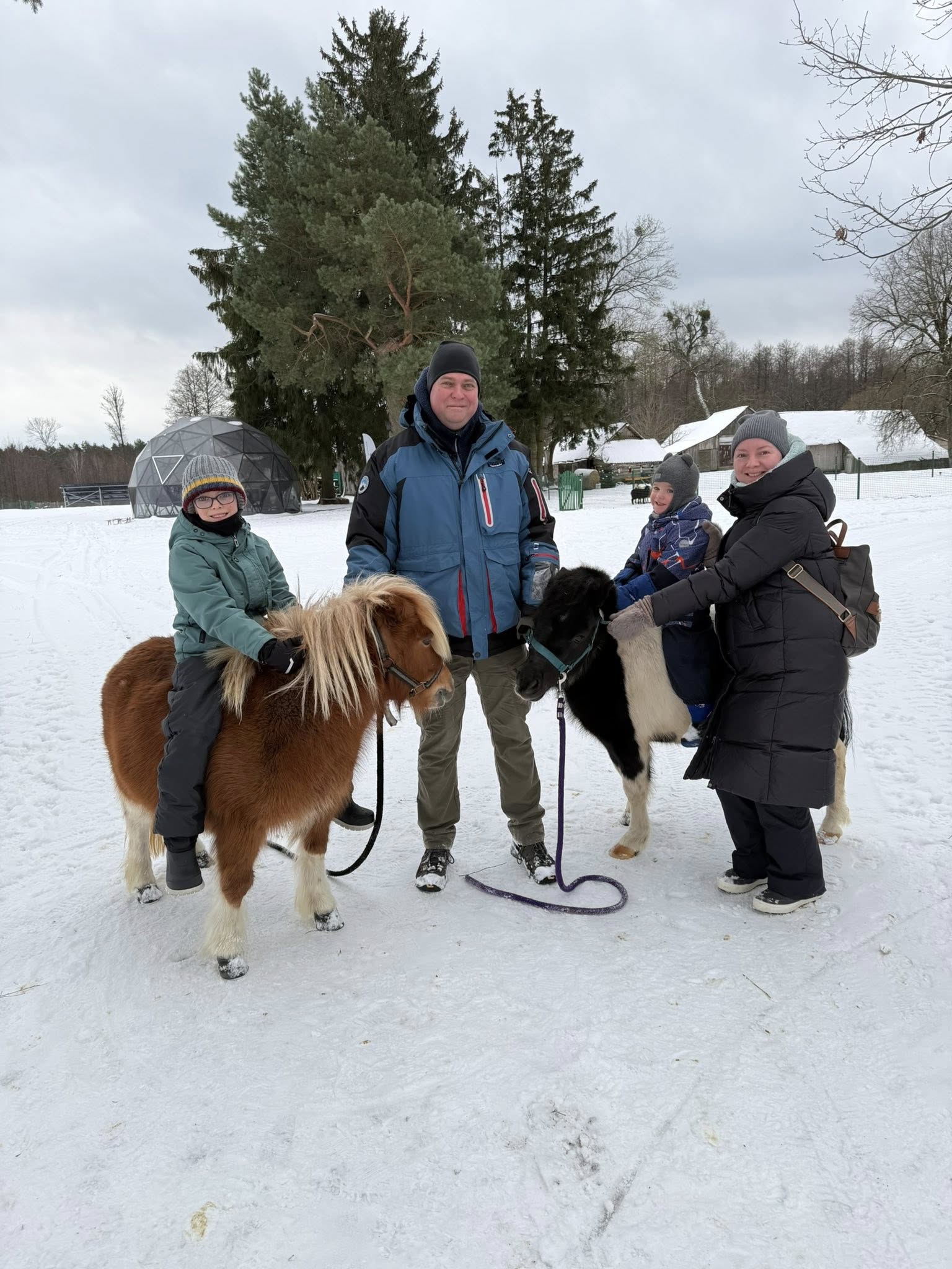 Unikalus greitis ūkis žiemą