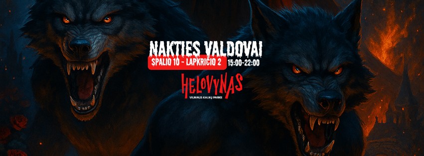 Helovynas Kalnų parke 2025: Vilnius virsta moliūgų ir siaubo fiesta
