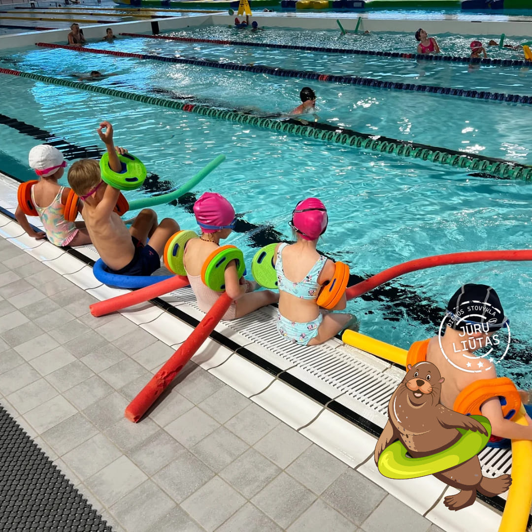 Vasaros plaukimo stovykla vaikams Jūrų liūtas 2026 Klaipėdos baseine