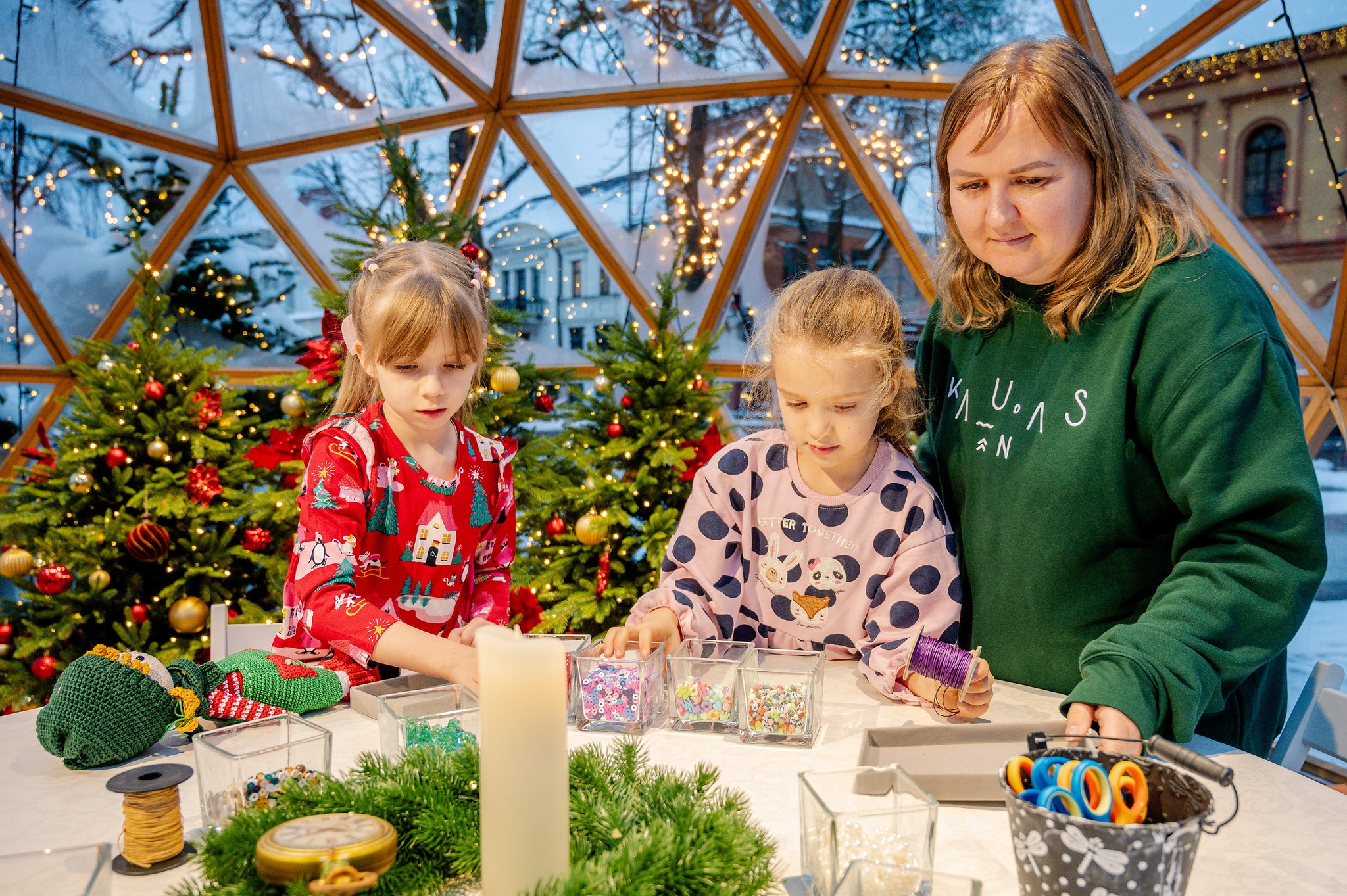 Kūrybinės kalėdinės dirbtuvės Kaune 2025