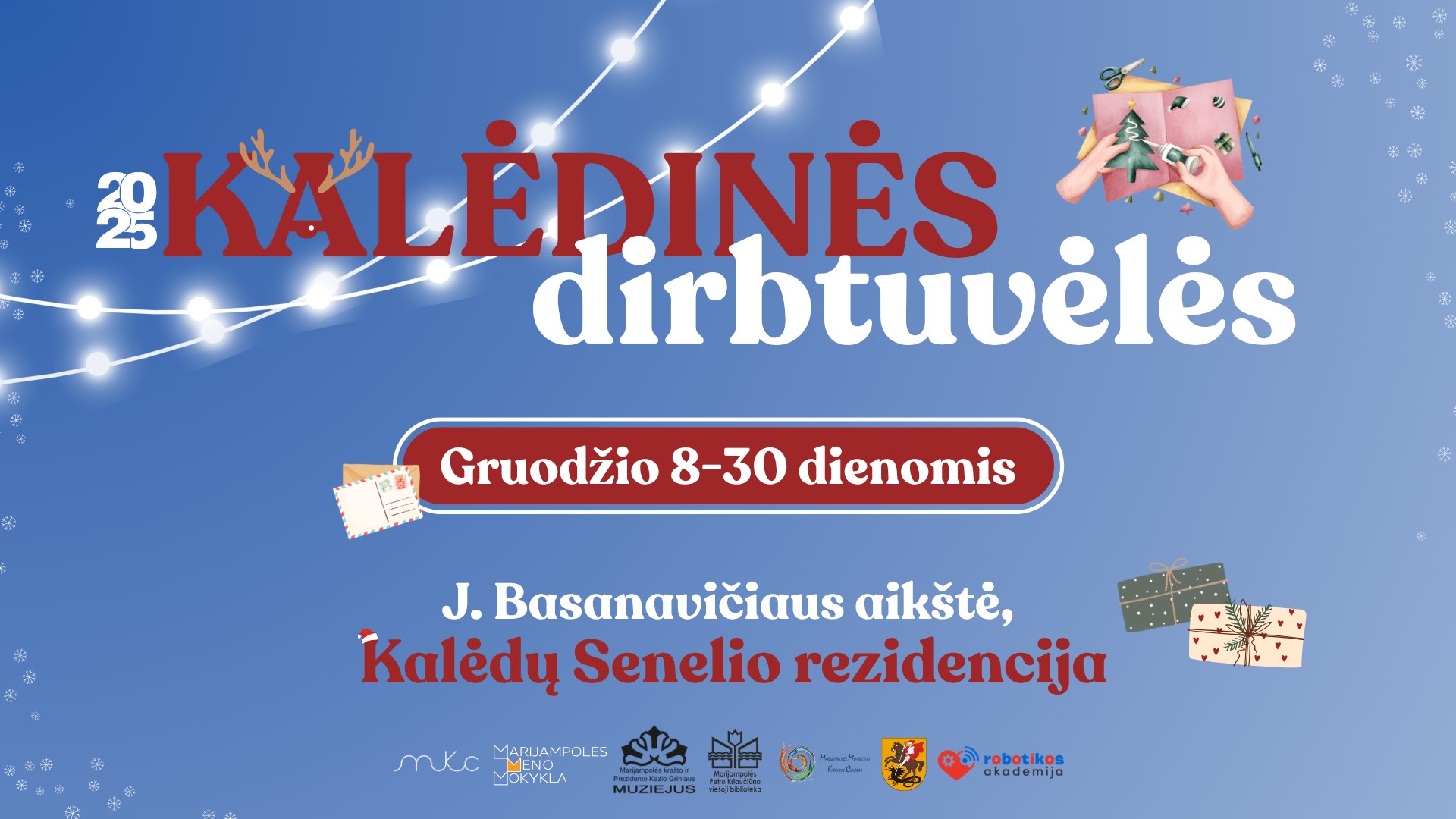 Kalėdinės dirbtuvėlės Kalėdų Senelio rezidencijoje Marijampolėje