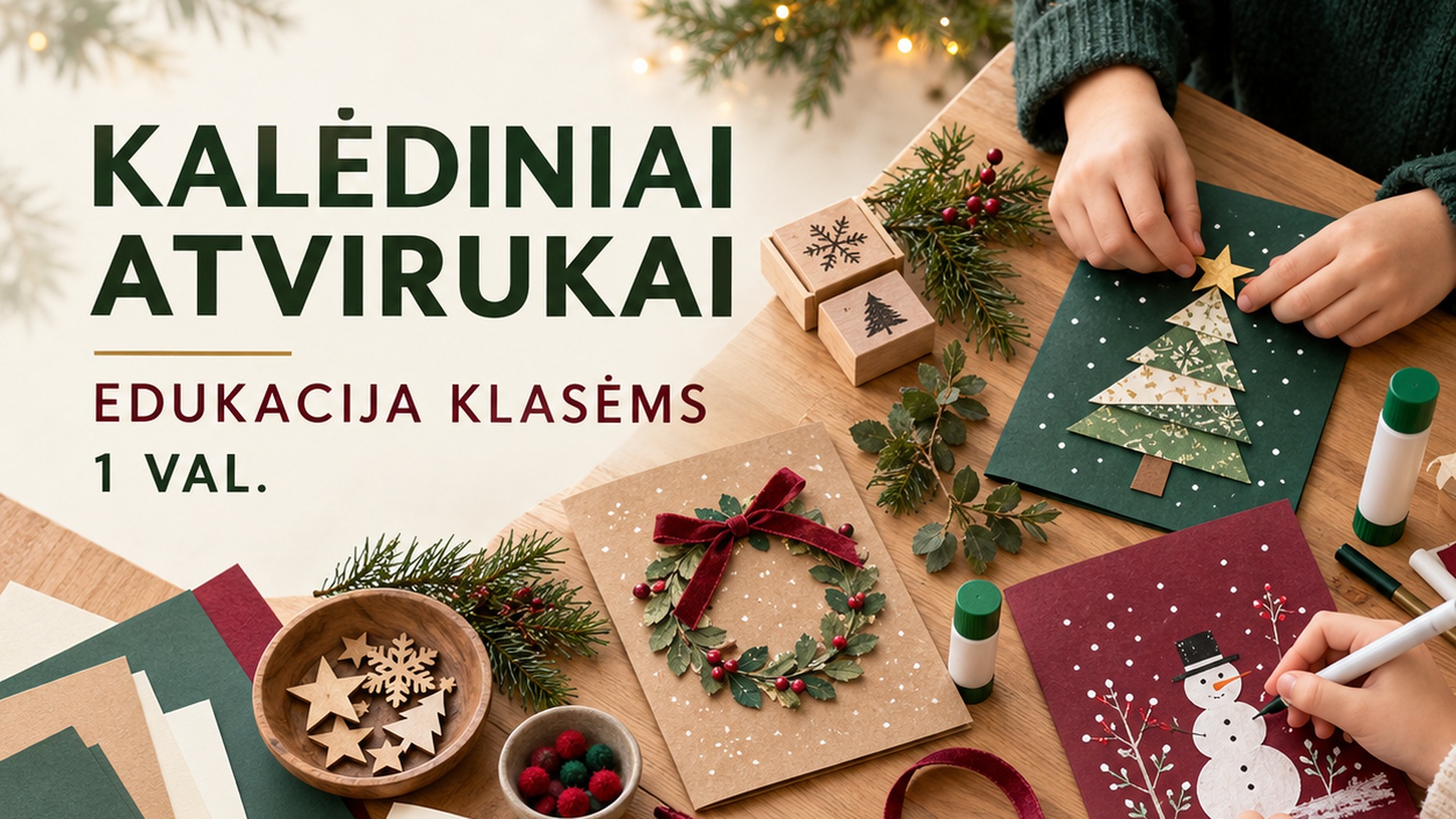 Kalėdinės edukacijos Gintarinėje krantinėje Klaipėdoje