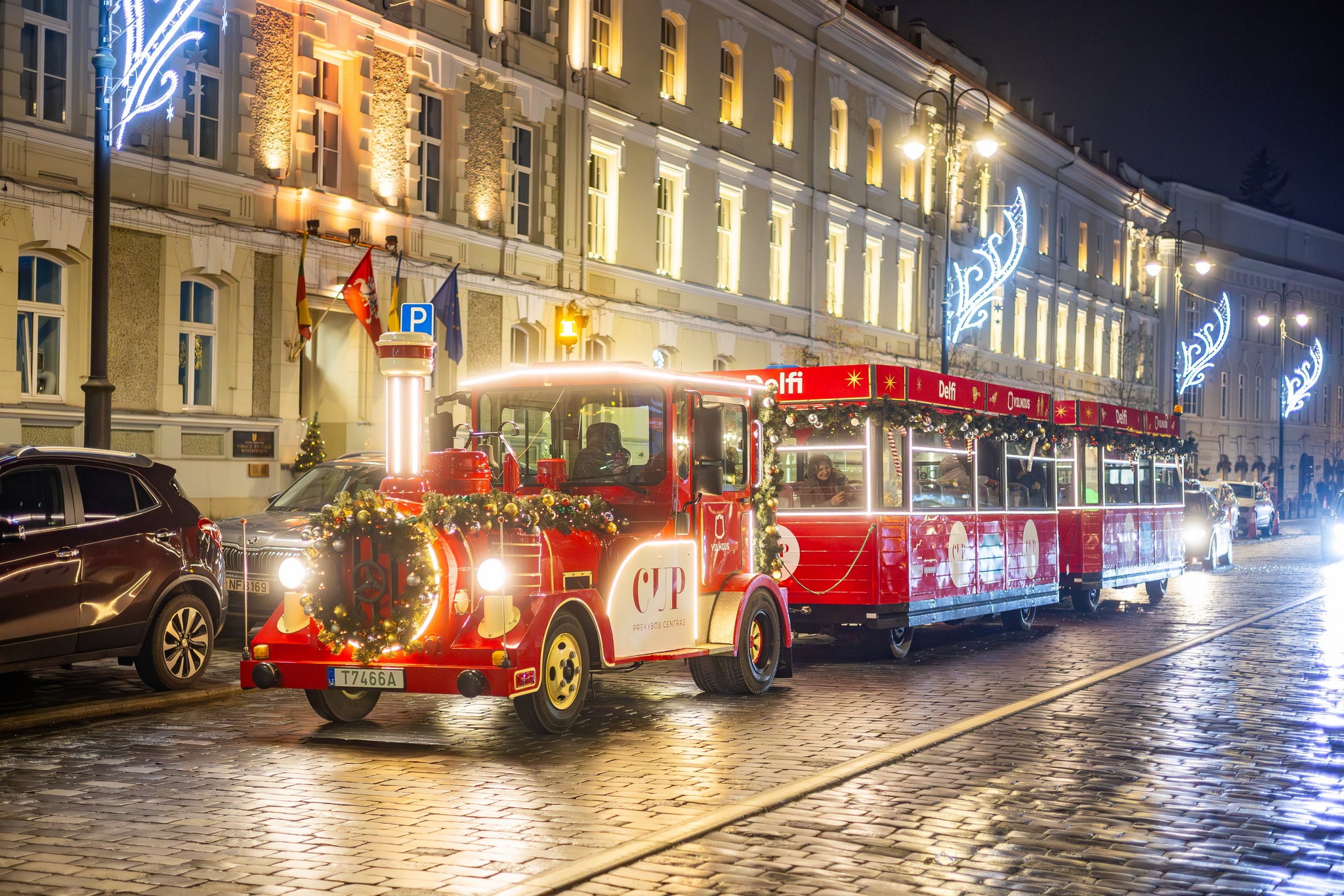Kalėdinis traukinukas Vilniuje 2025