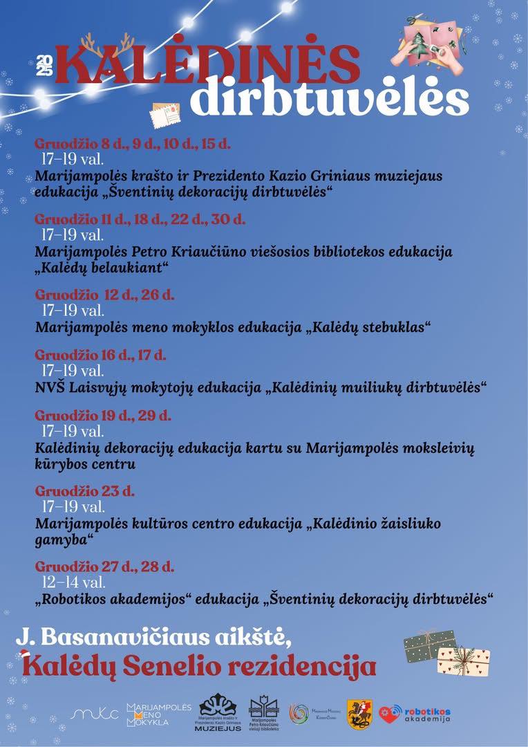 Šventinės pramogos šeimai Marijampolėje