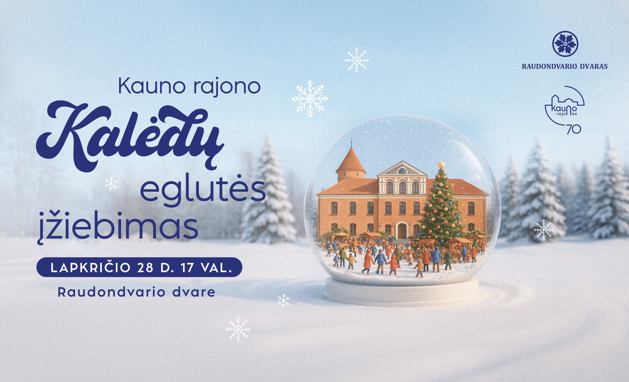 Kauno rajono Kalėdų eglutės įžiebimas 2025