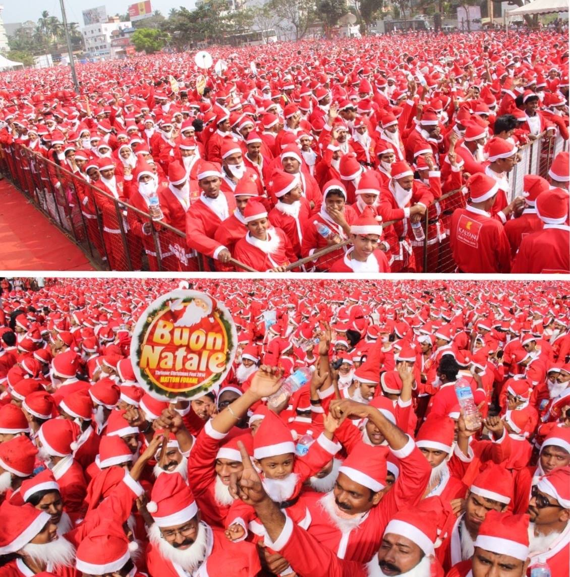 Daugiausia Kalėdų Senelių vienoje vietoje