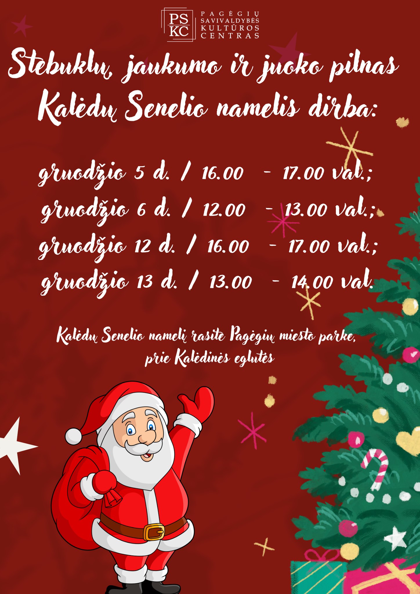 Kalėdų Senelio namelis Pagėgiuose