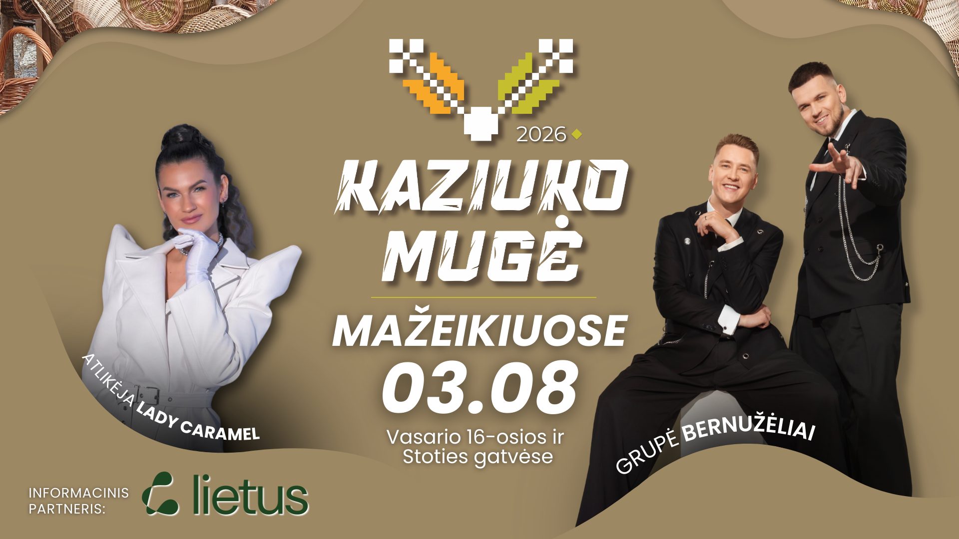 Kaziuko mugė Mažeikiuose 2026