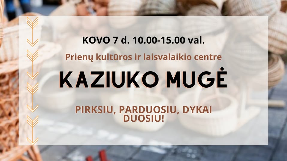 Kaziuko mugė Prienuose 2026