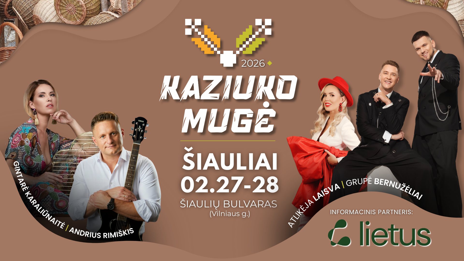 Kaziuko mugė Šiauliuose 2026