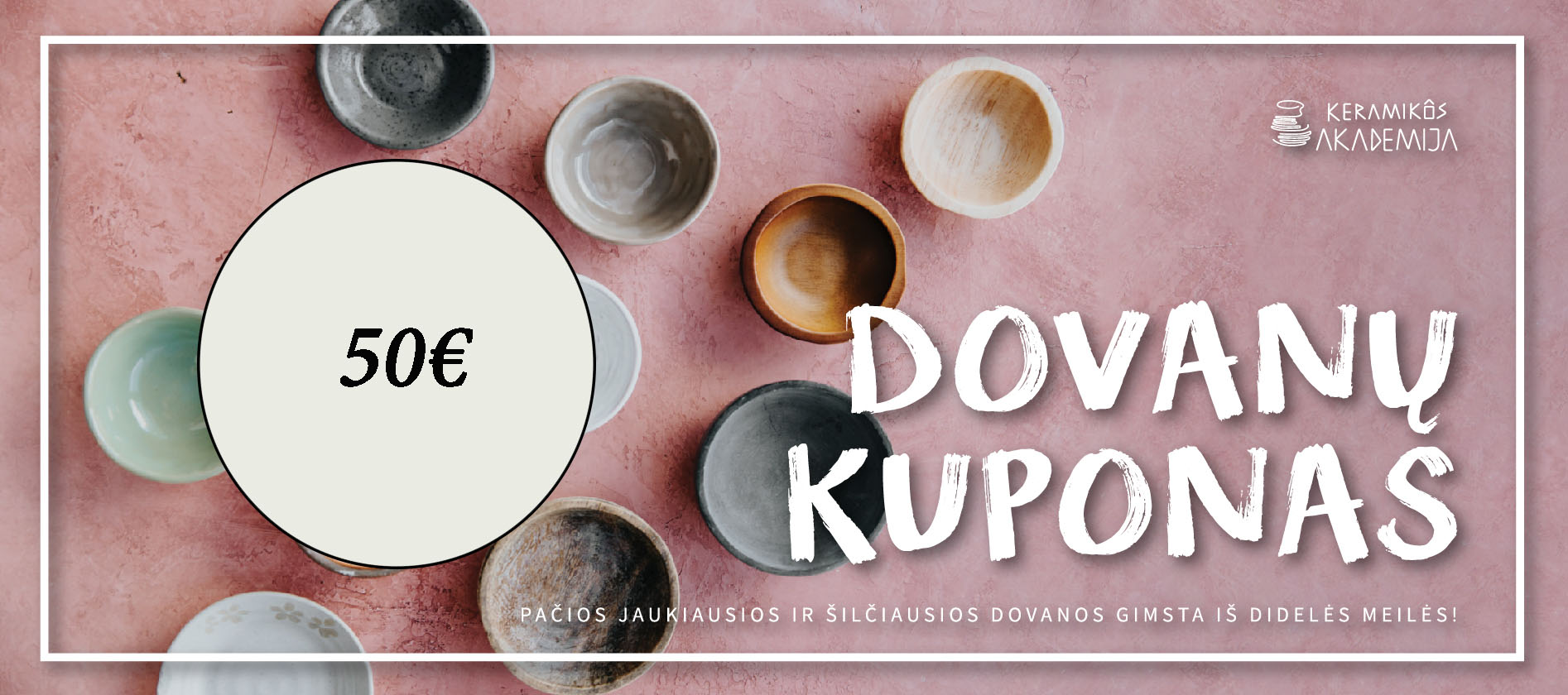 Keramikos akademijos dovanų kuponas