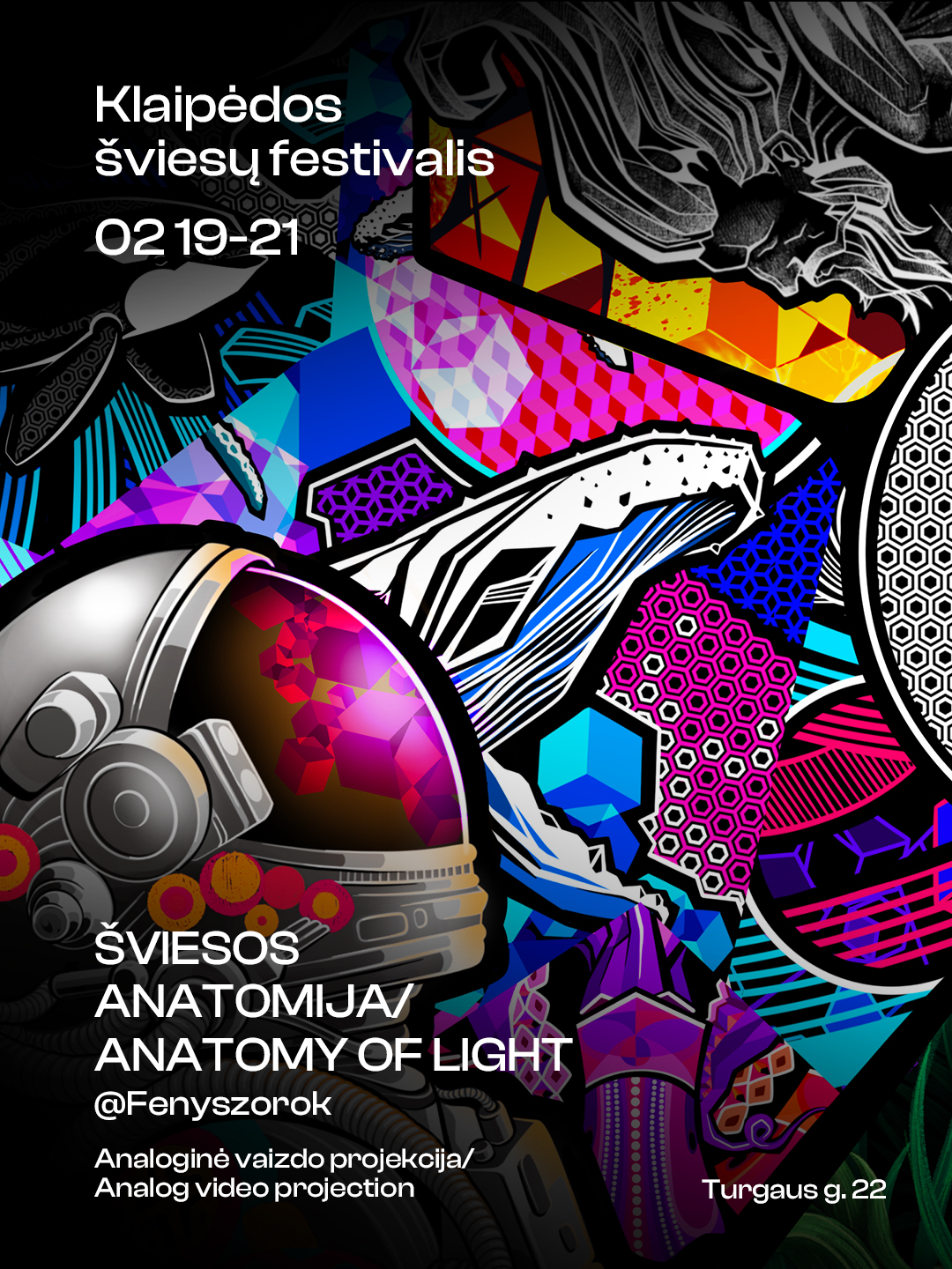 Analoginė vaizdo projekcija „Šviesos anatomija“