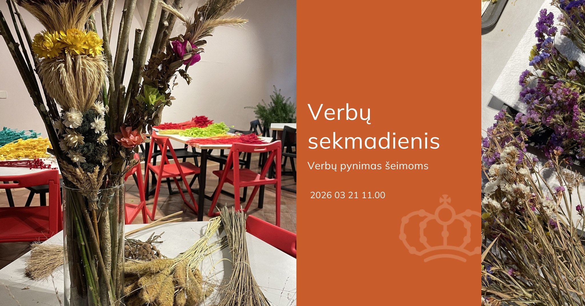 Edukacija šeimoms Verbų sekmadienis