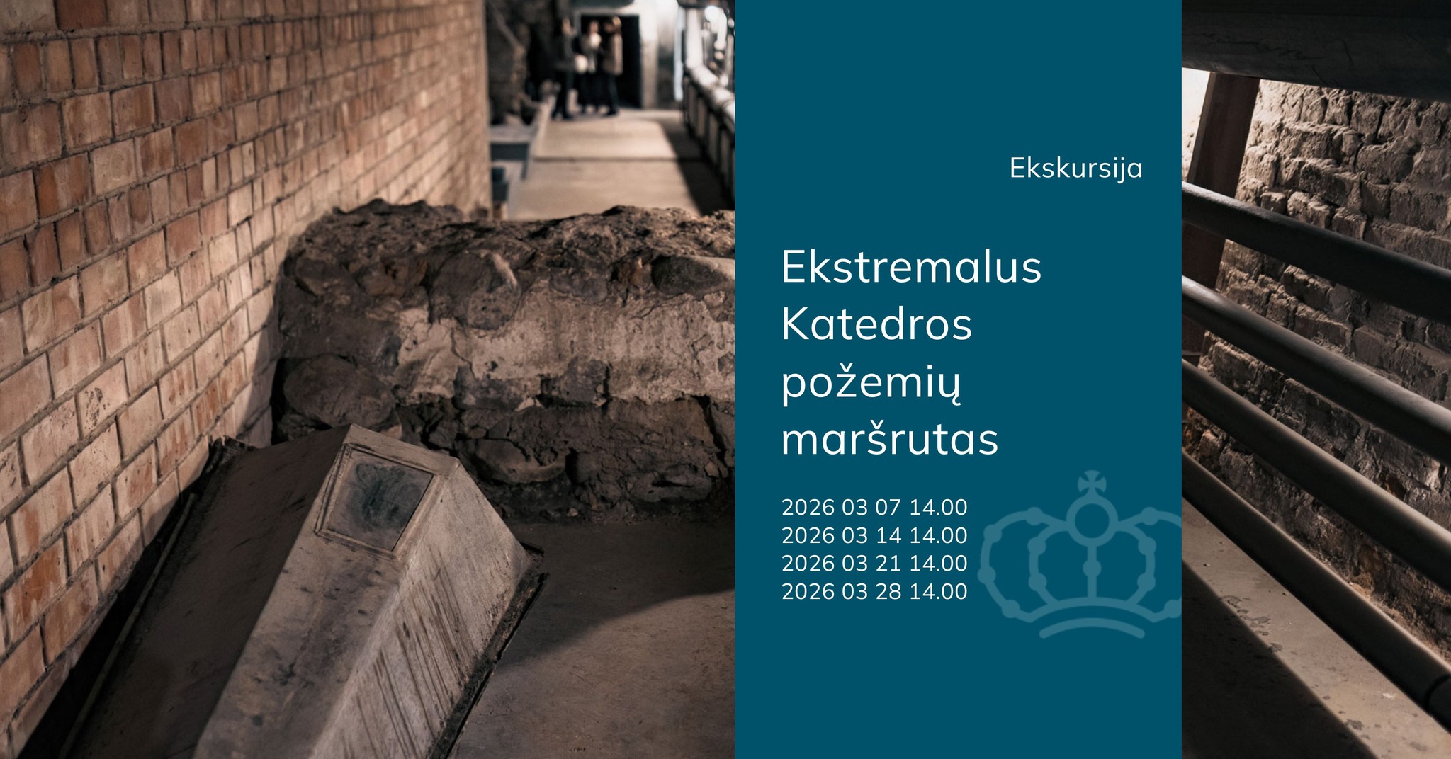 Ekstremali ekskursija Vilniaus katedros požemiuose