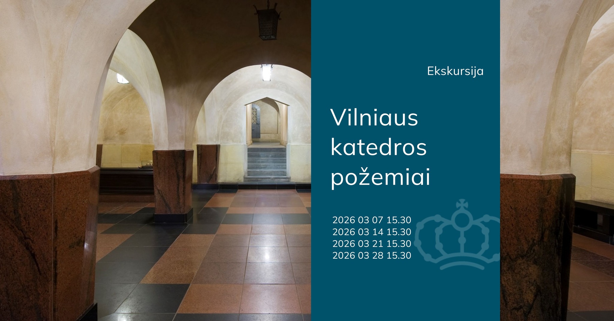 Ekskursija Vilniaus katedros požemiuose